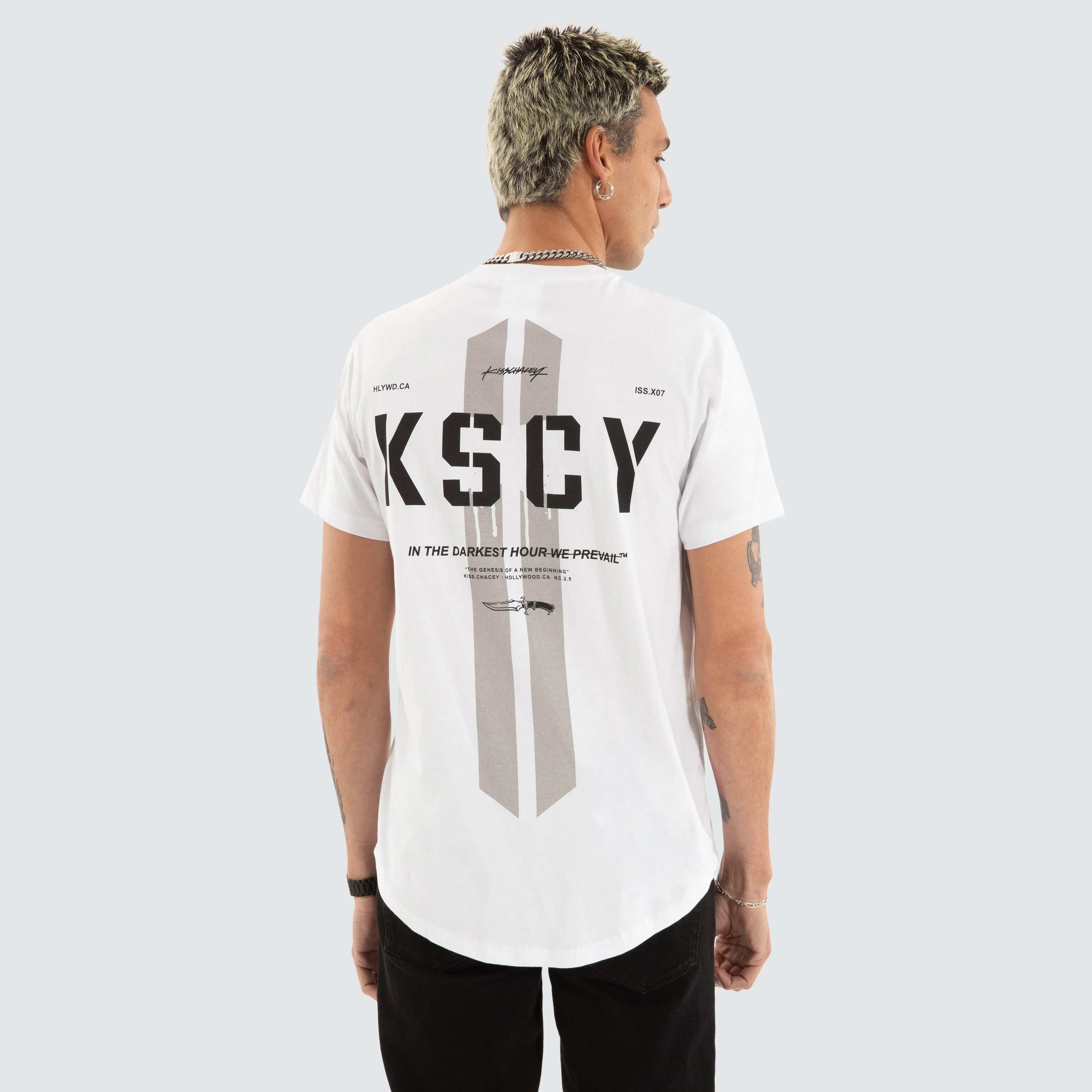 Grasp Dual Curved Tee White sold by Neverland