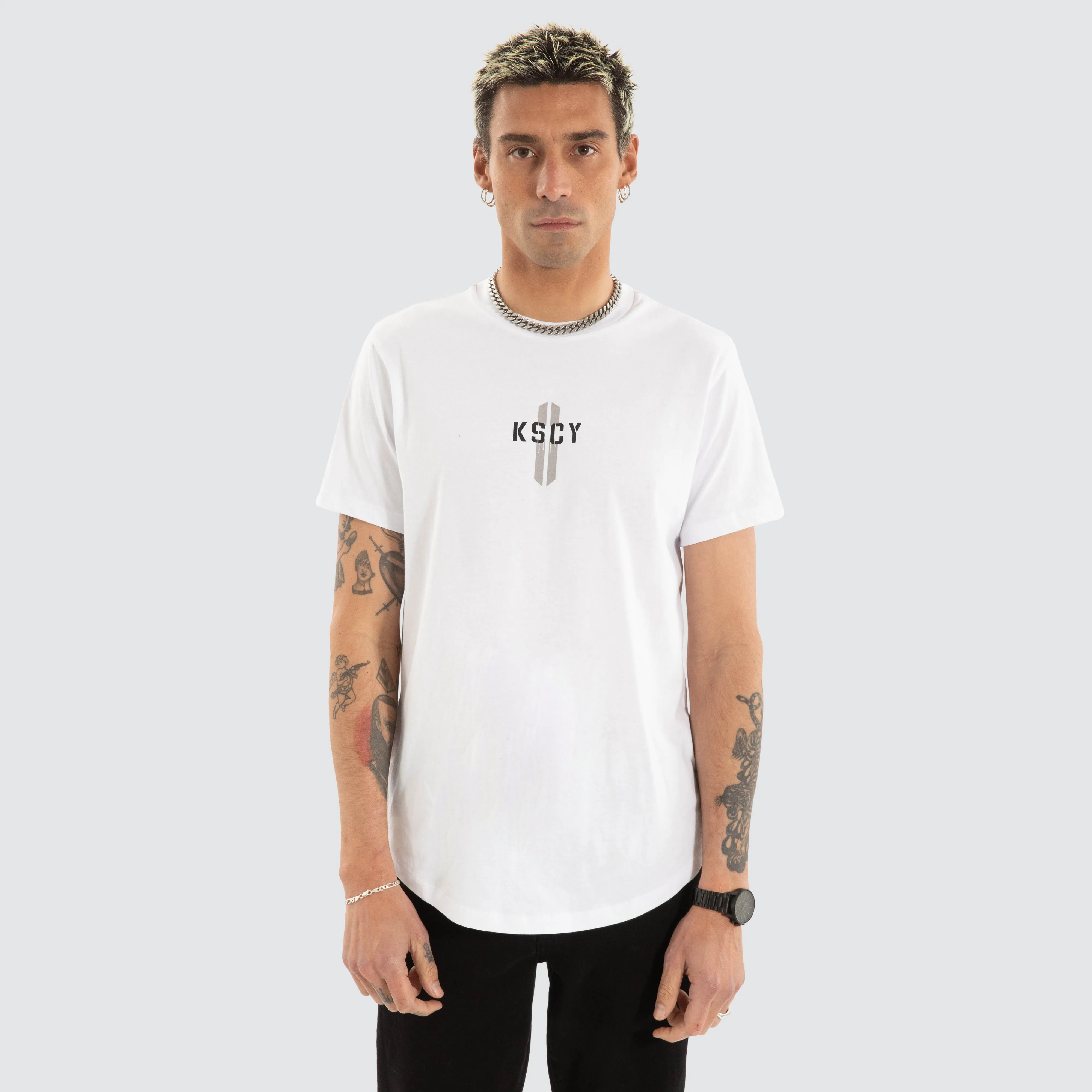 Grasp Dual Curved Tee White sold by Neverland product image thumbnail 2