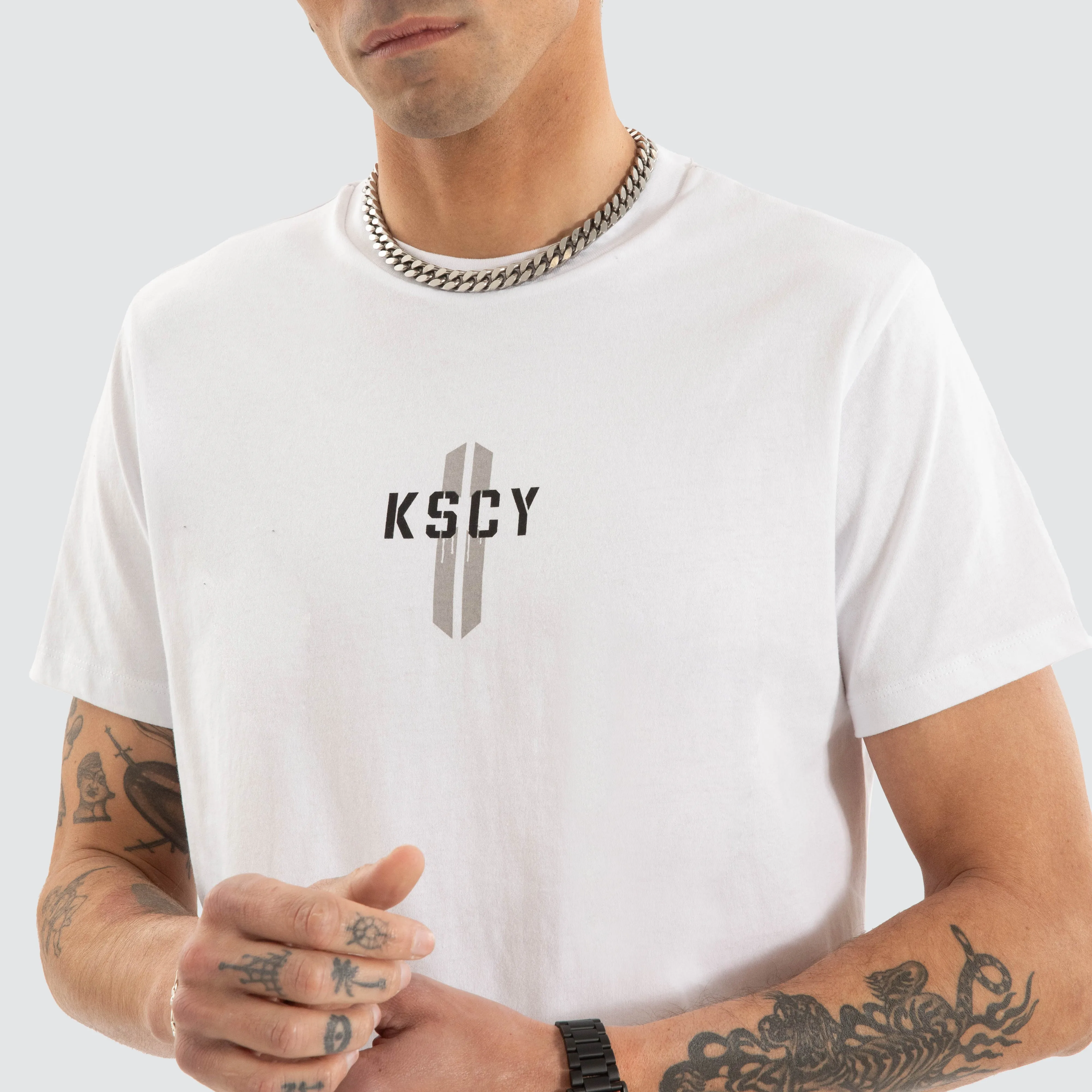 Grasp Dual Curved Tee White sold by Neverland product image thumbnail 3