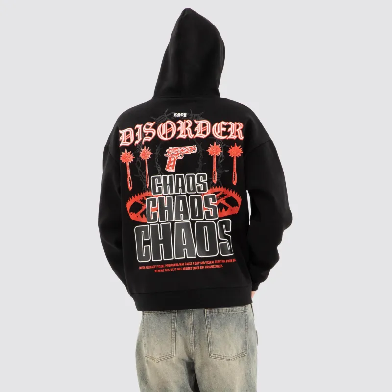 Trap Oversized Hoodie Jet Black sold by Neverland