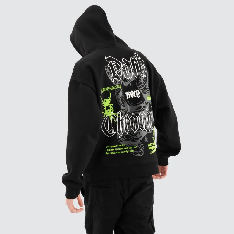 Wither Overszied Hoodie Jet Black sold by Neverland