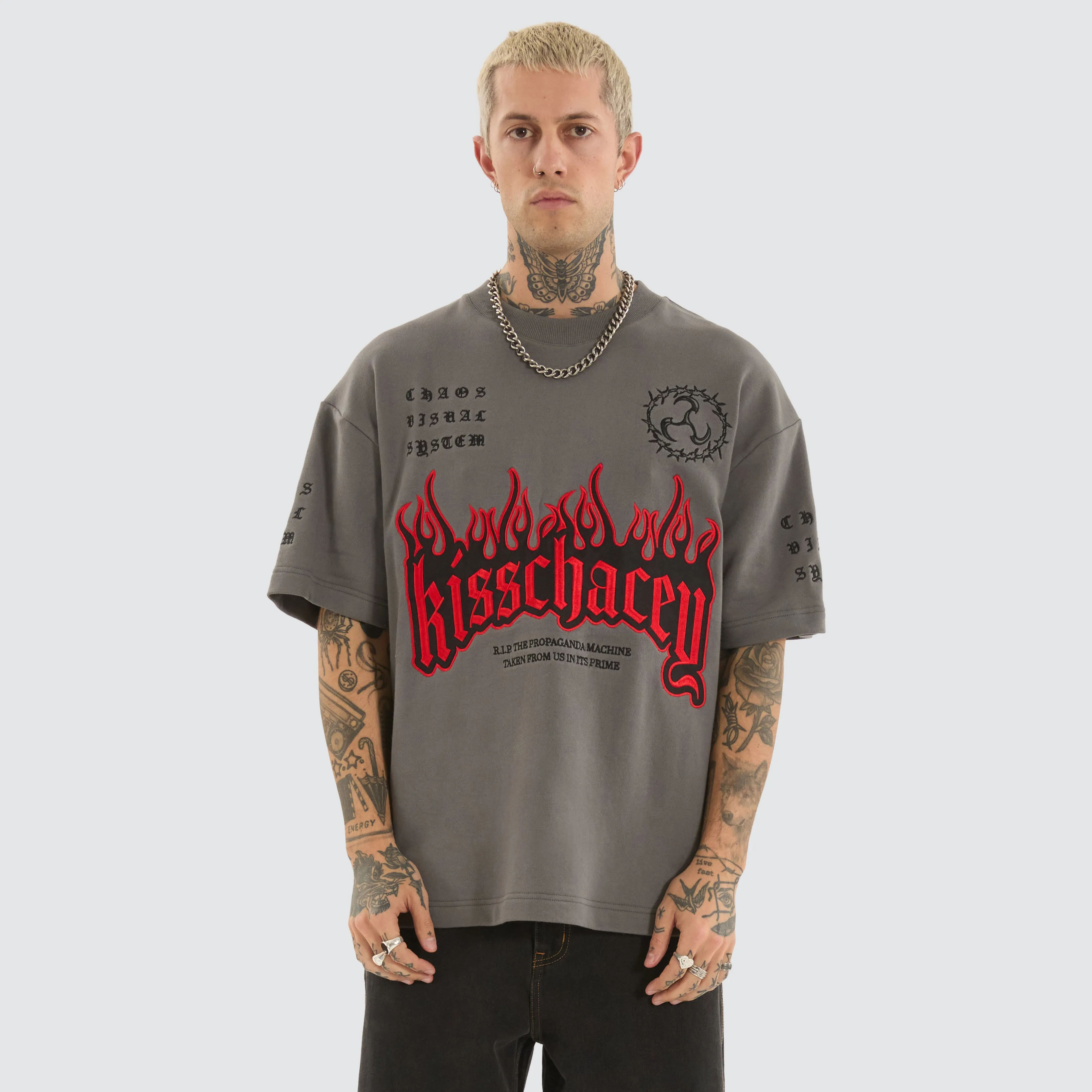 Repair Loopback Street Tee Charcoal sold by Neverland