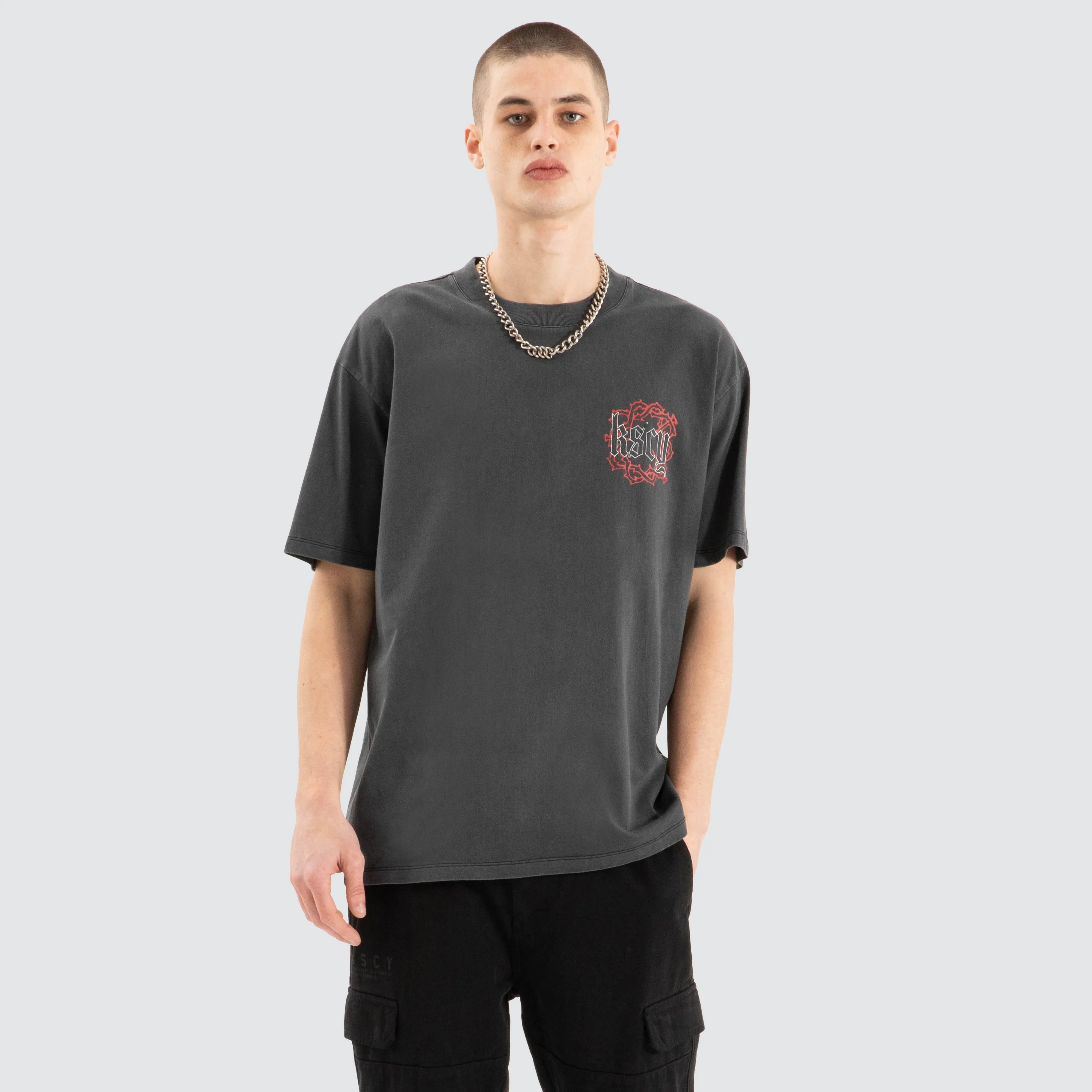 Taken Box Fit Tee Pigment Black sold by Neverland product image thumbnail 2