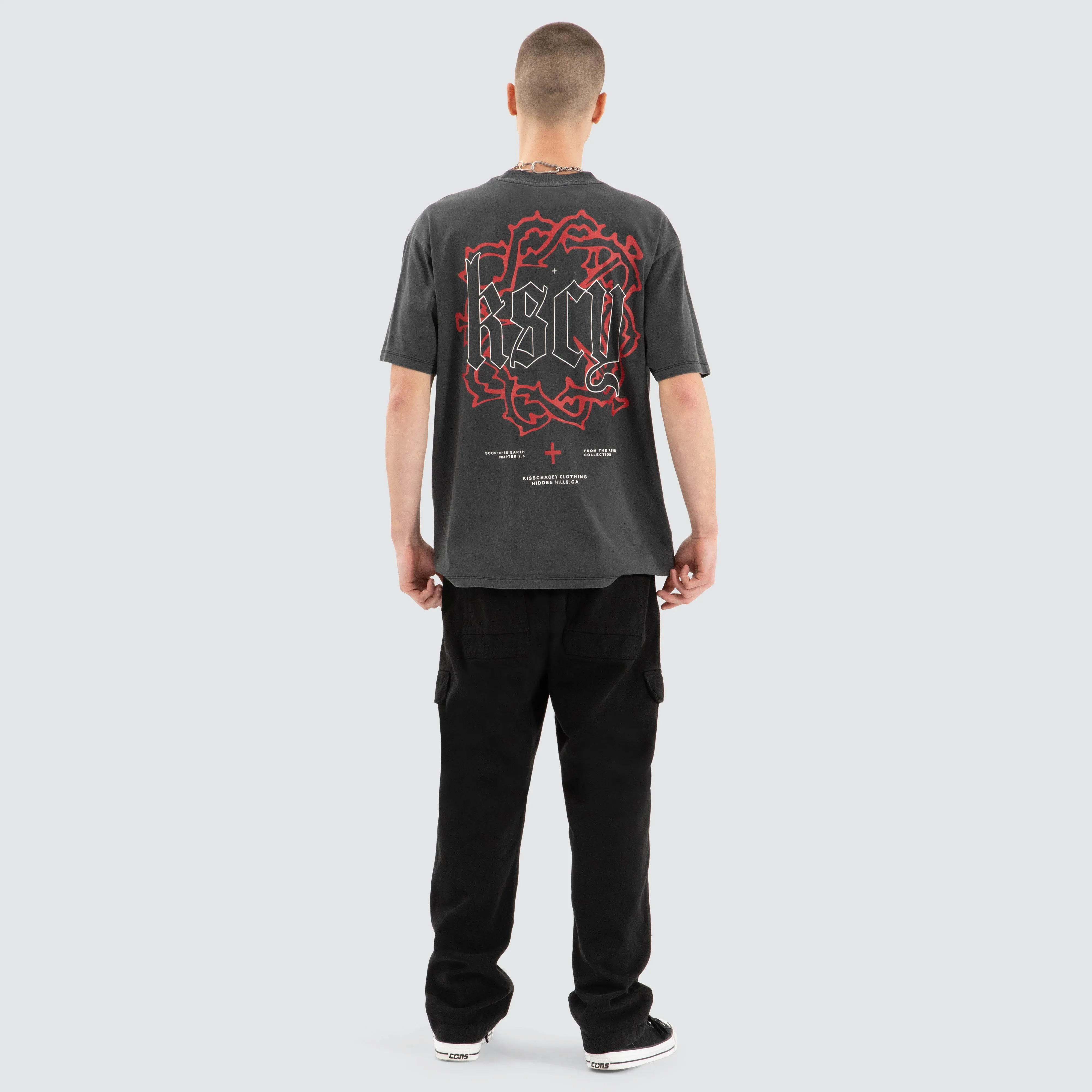Taken Box Fit Tee Pigment Black sold by Neverland product image thumbnail 5