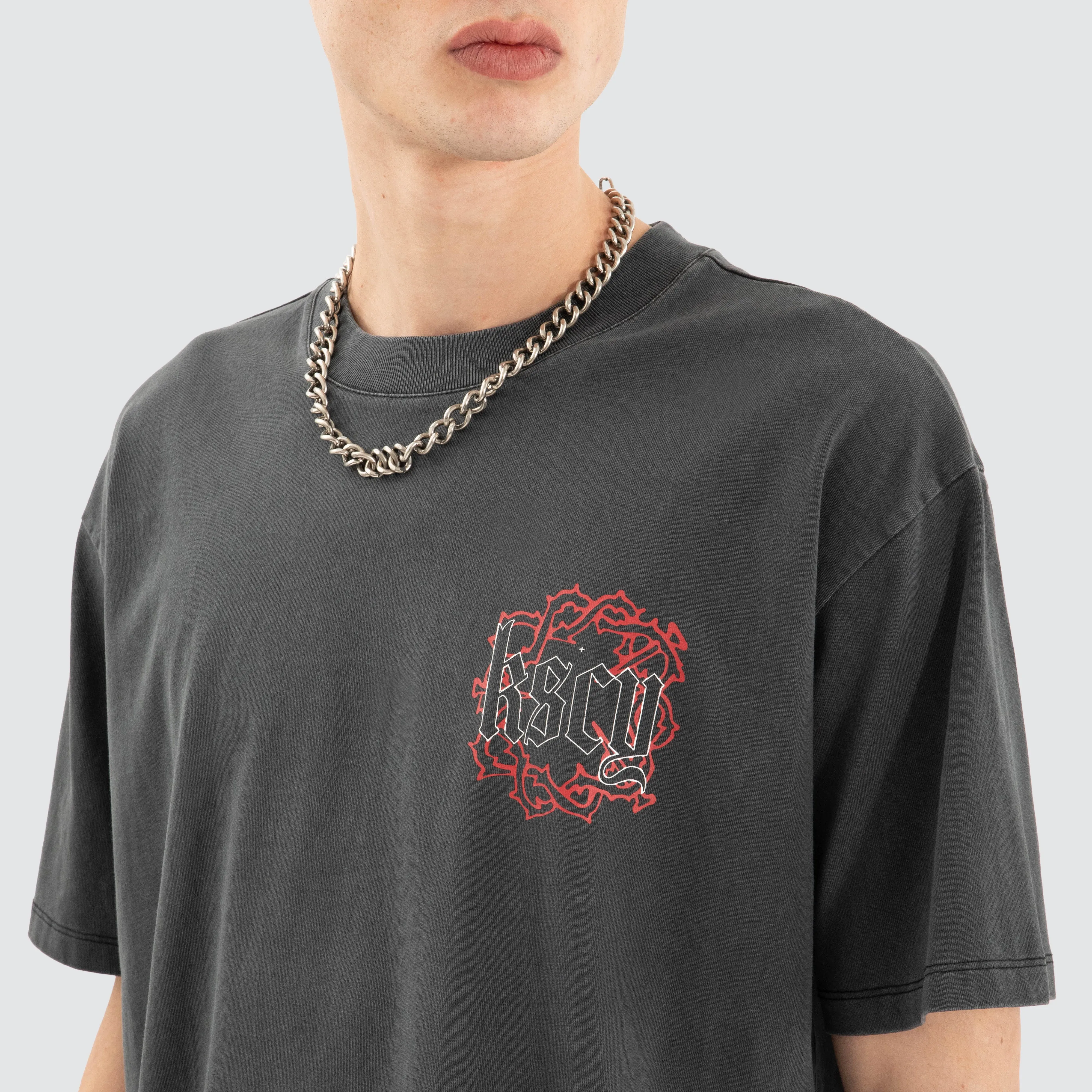 Taken Box Fit Tee Pigment Black sold by Neverland product image thumbnail 3