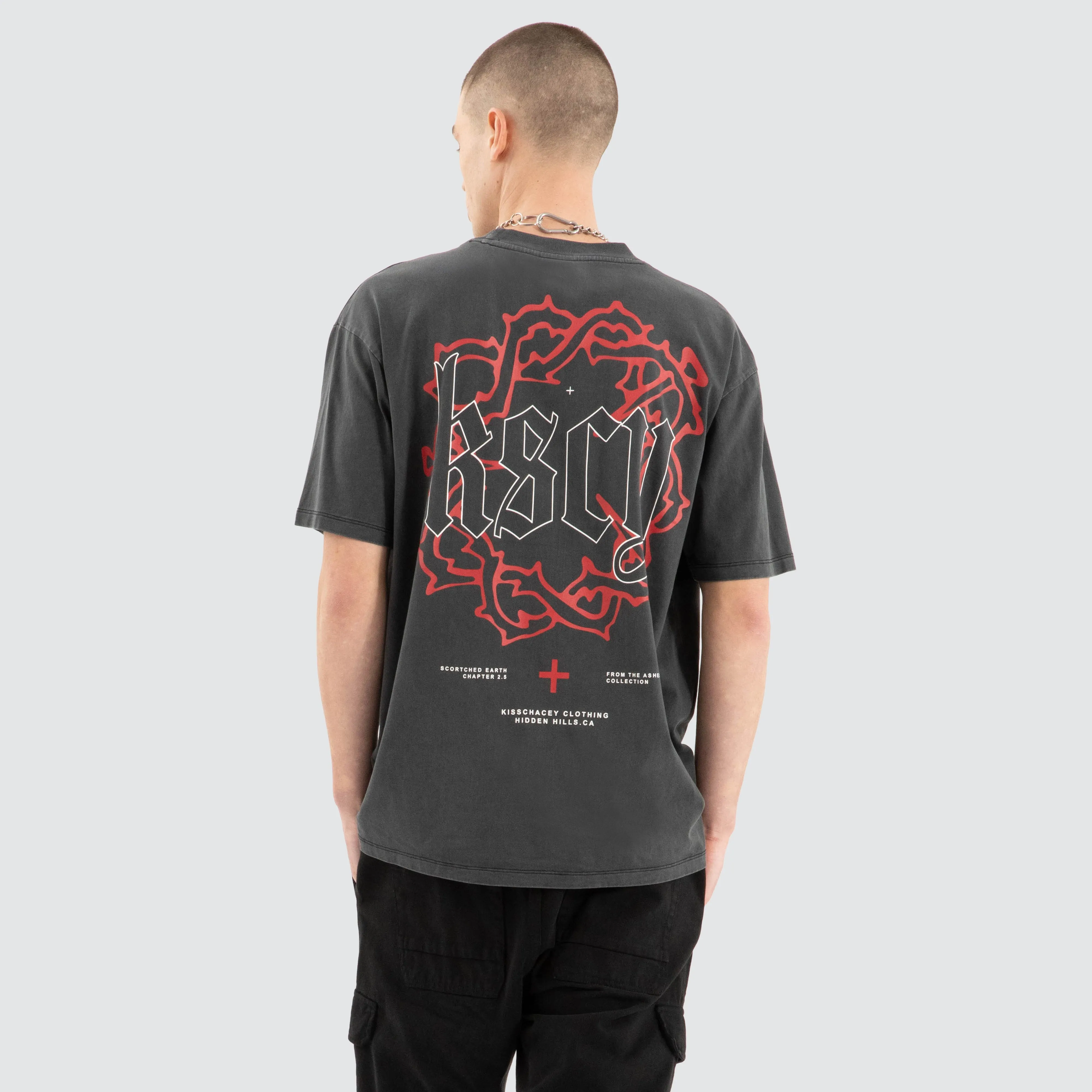 Taken Box Fit Tee Pigment Black sold by Neverland