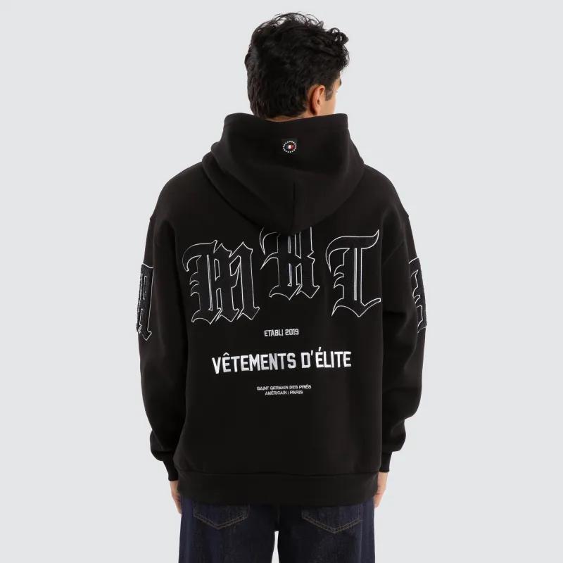 D'Elite Relaxed Hoodie Jet Black sold by Neverland
