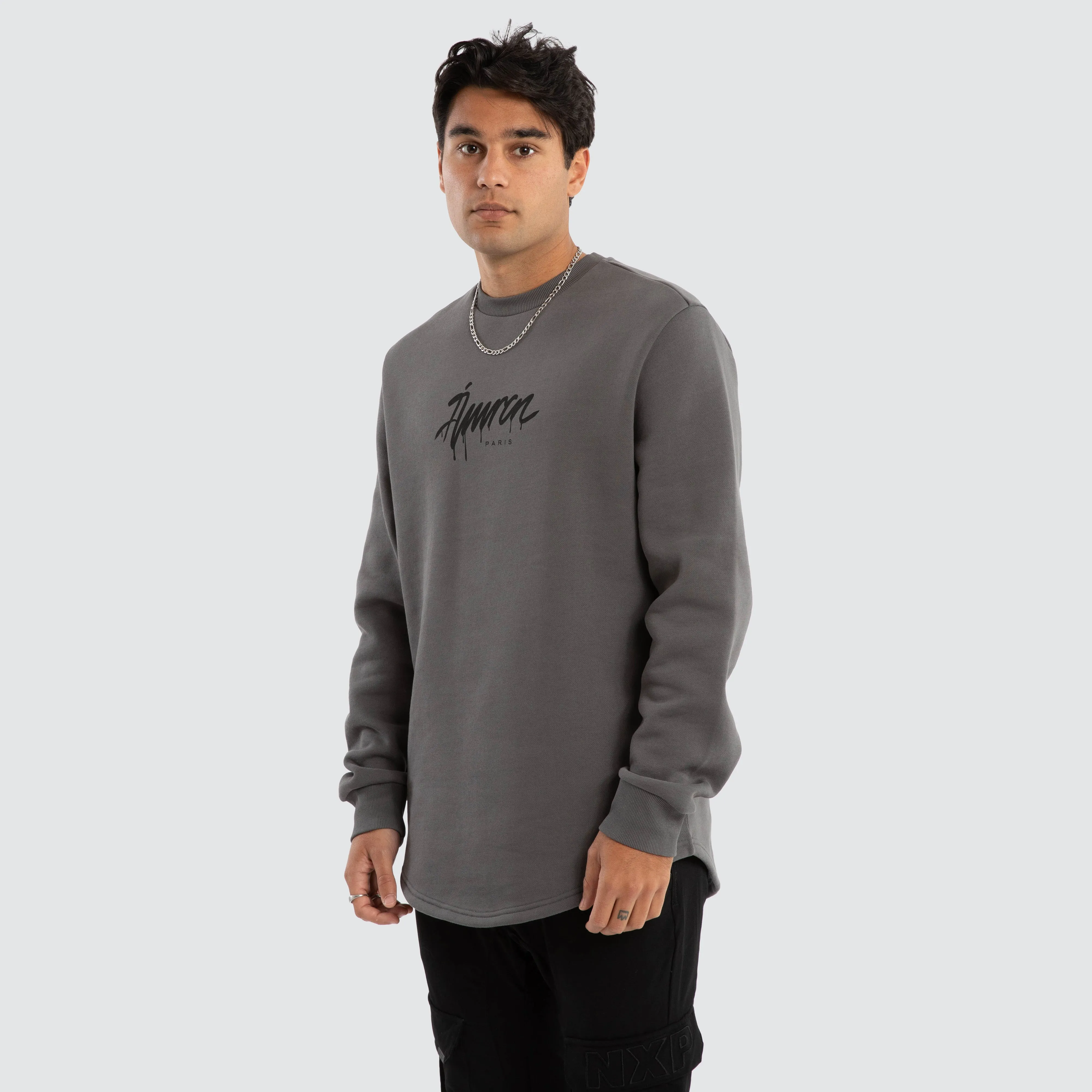 Power Dual Curved Sweater Charcoal sold by Neverland product image thumbnail 5