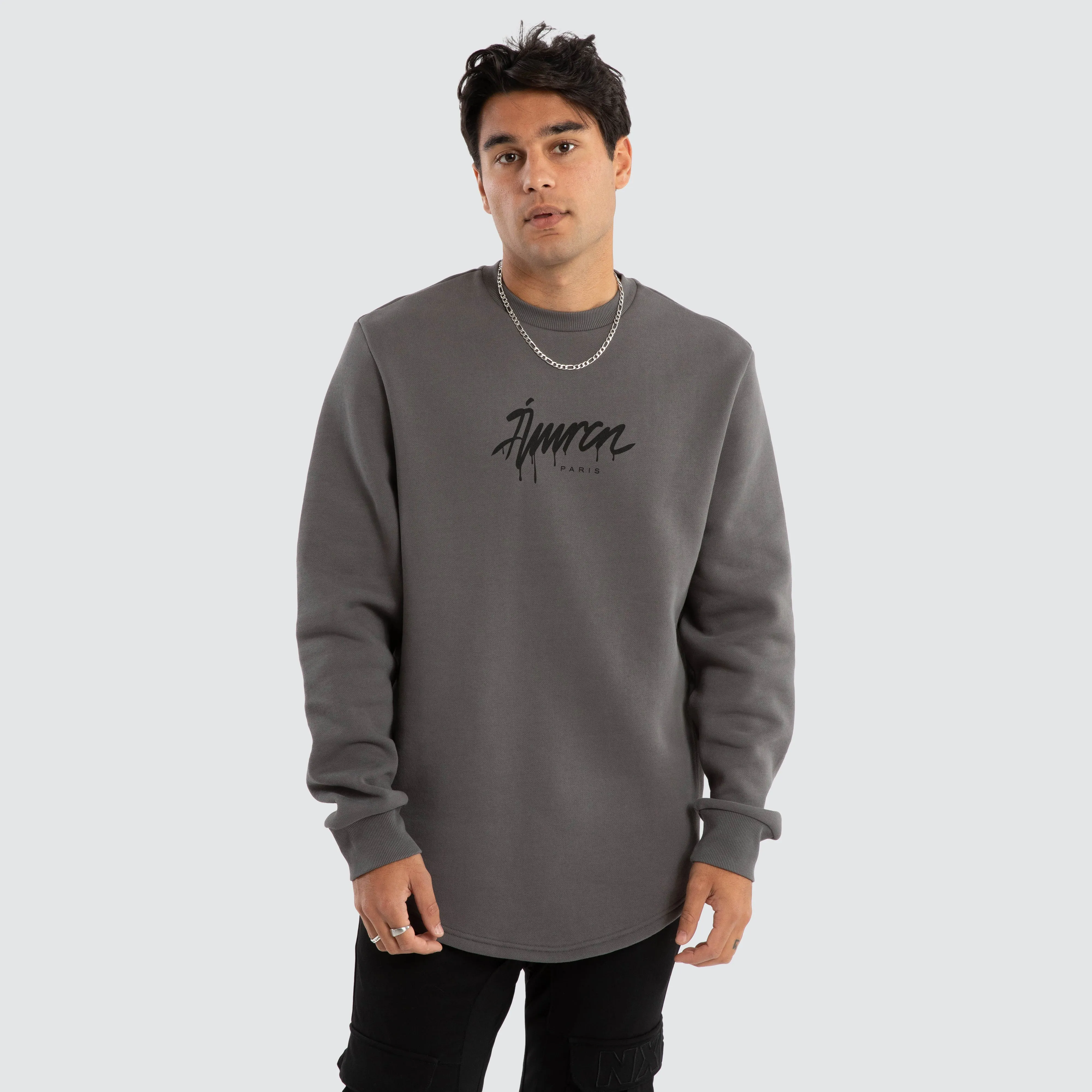 Power Dual Curved Sweater Charcoal sold by Neverland product image thumbnail 3