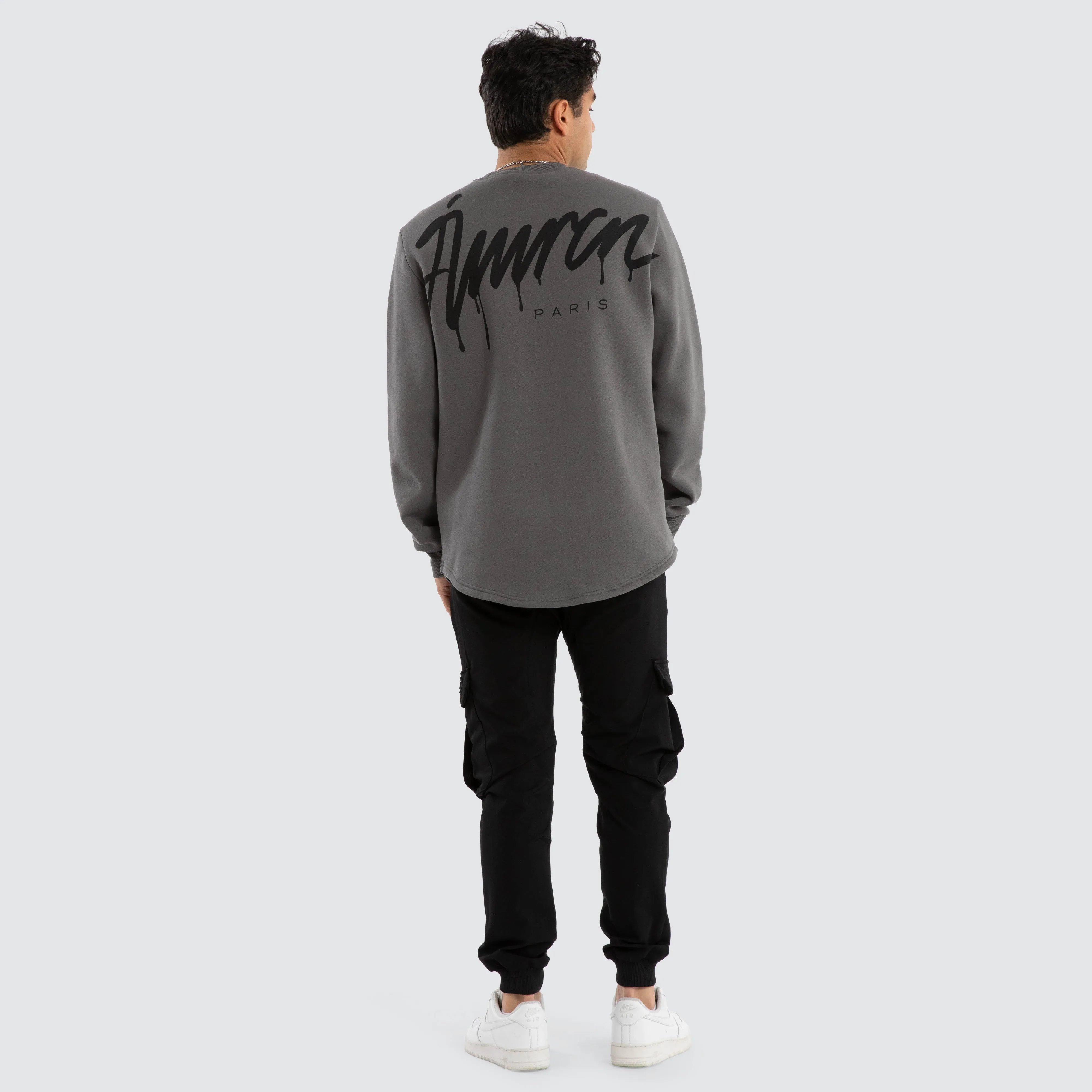 Power Dual Curved Sweater Charcoal sold by Neverland product image thumbnail 4