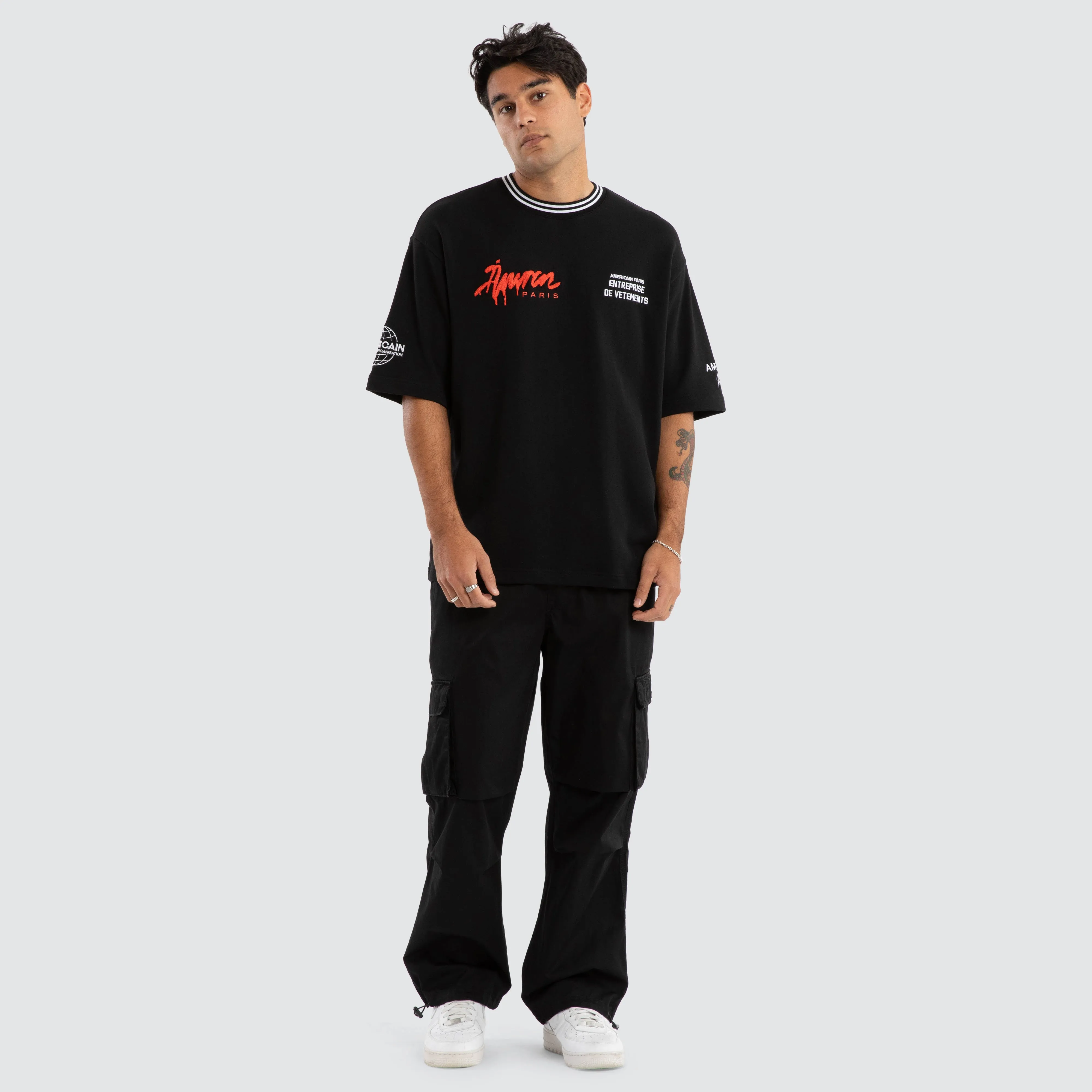 National Oversized Tee Jet Black sold by Neverland product image thumbnail 2