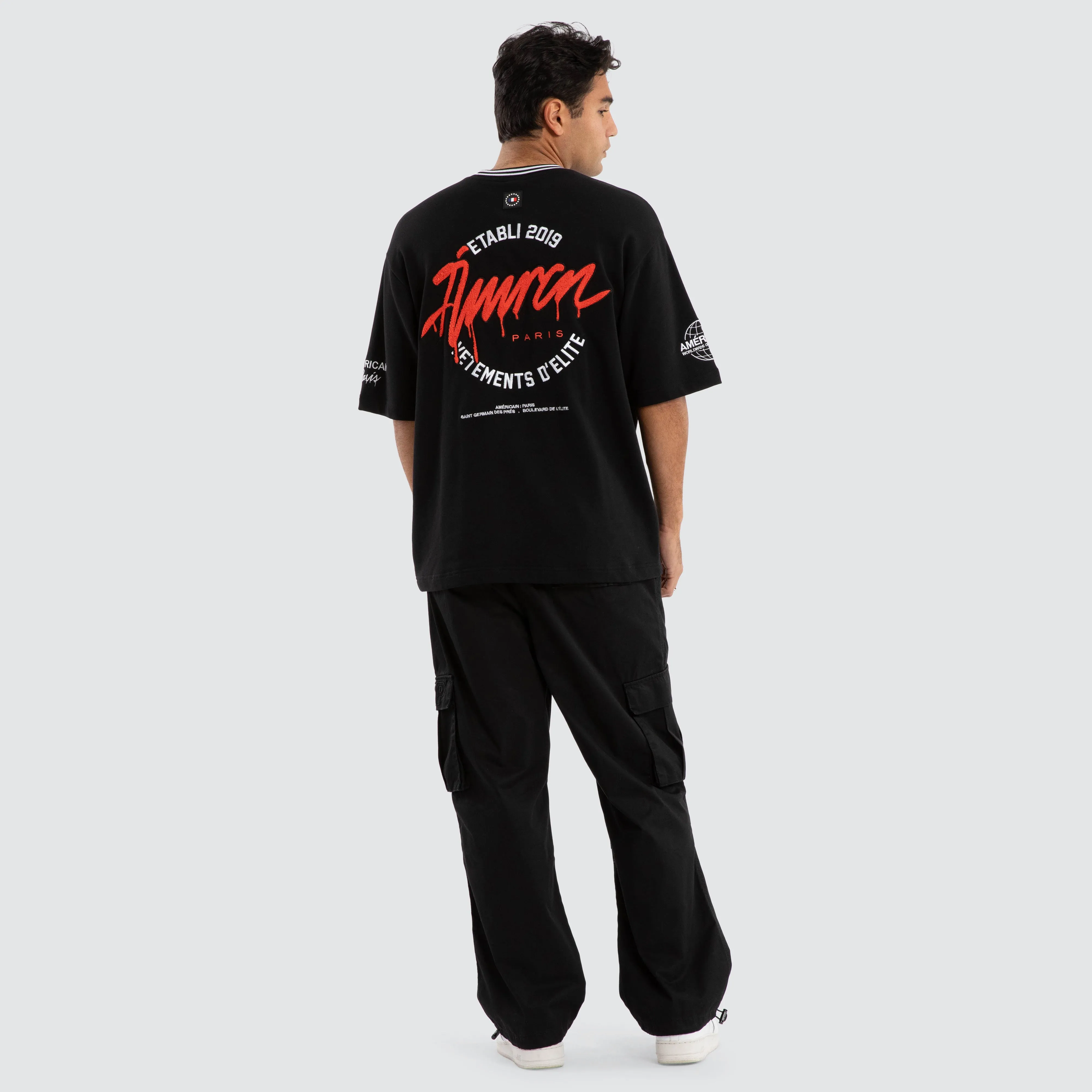 National Oversized Tee Jet Black sold by Neverland product image thumbnail 4