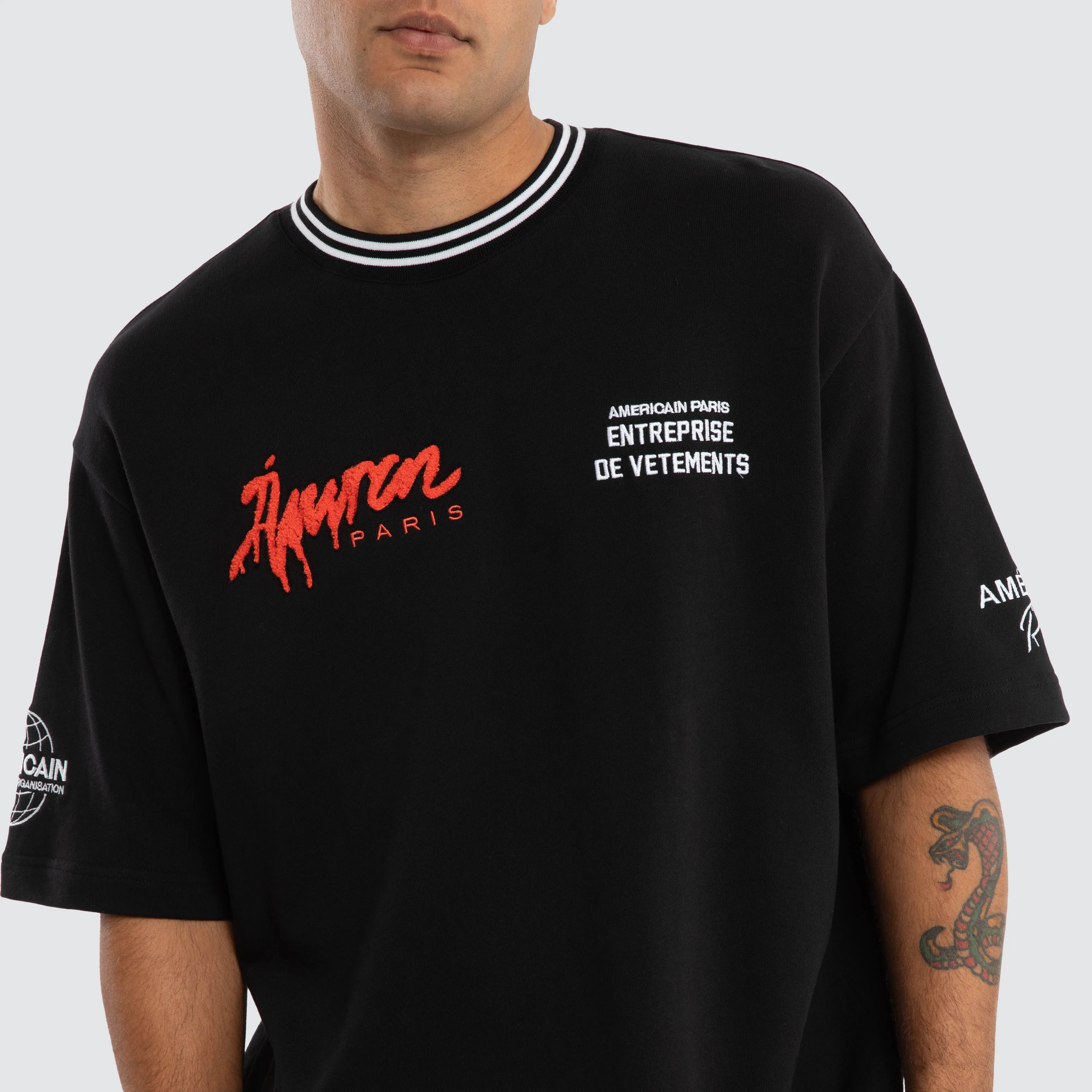 National Oversized Tee Jet Black sold by Neverland product image thumbnail 5
