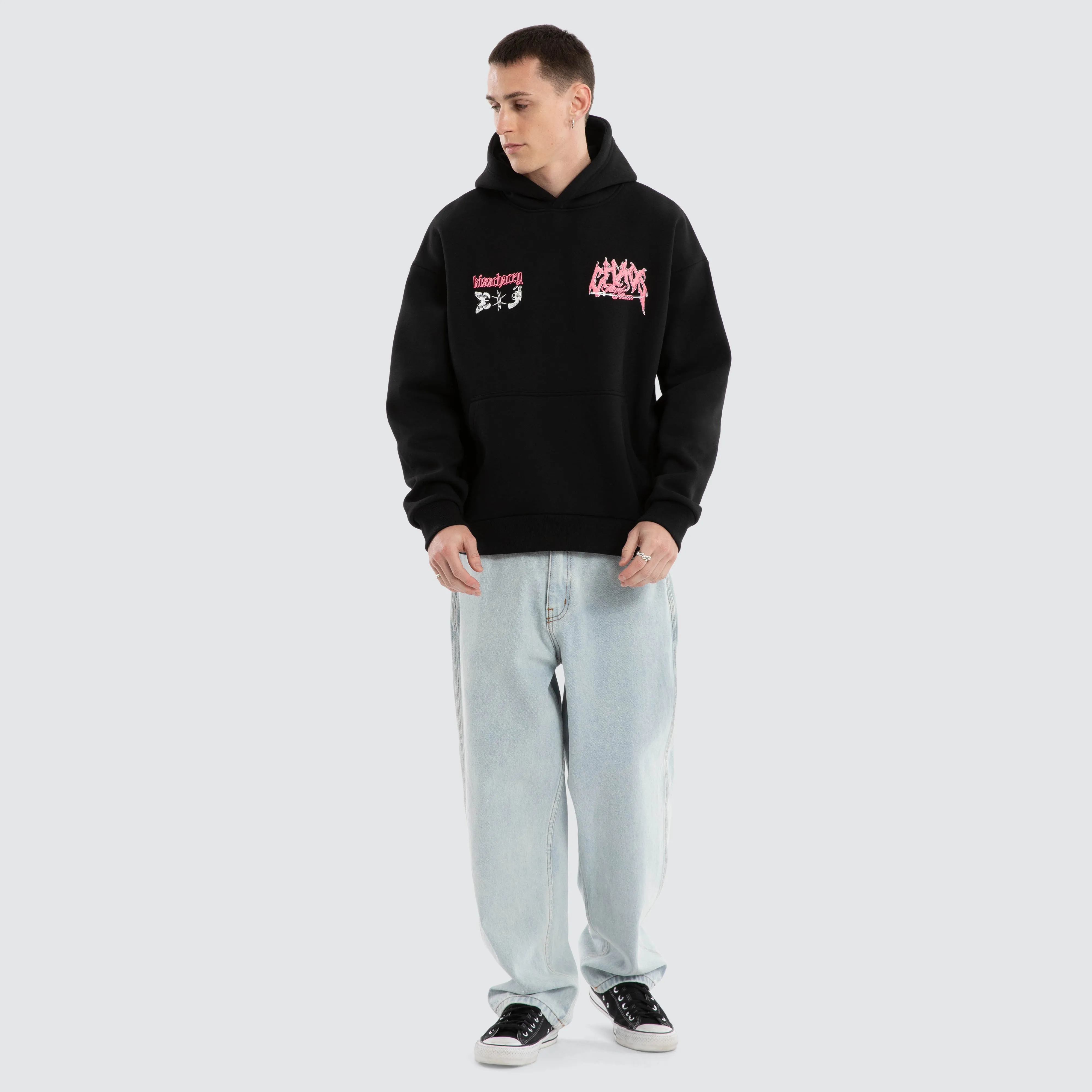 Katana Oversized Hoodie Jet Black sold by Neverland product image thumbnail 3