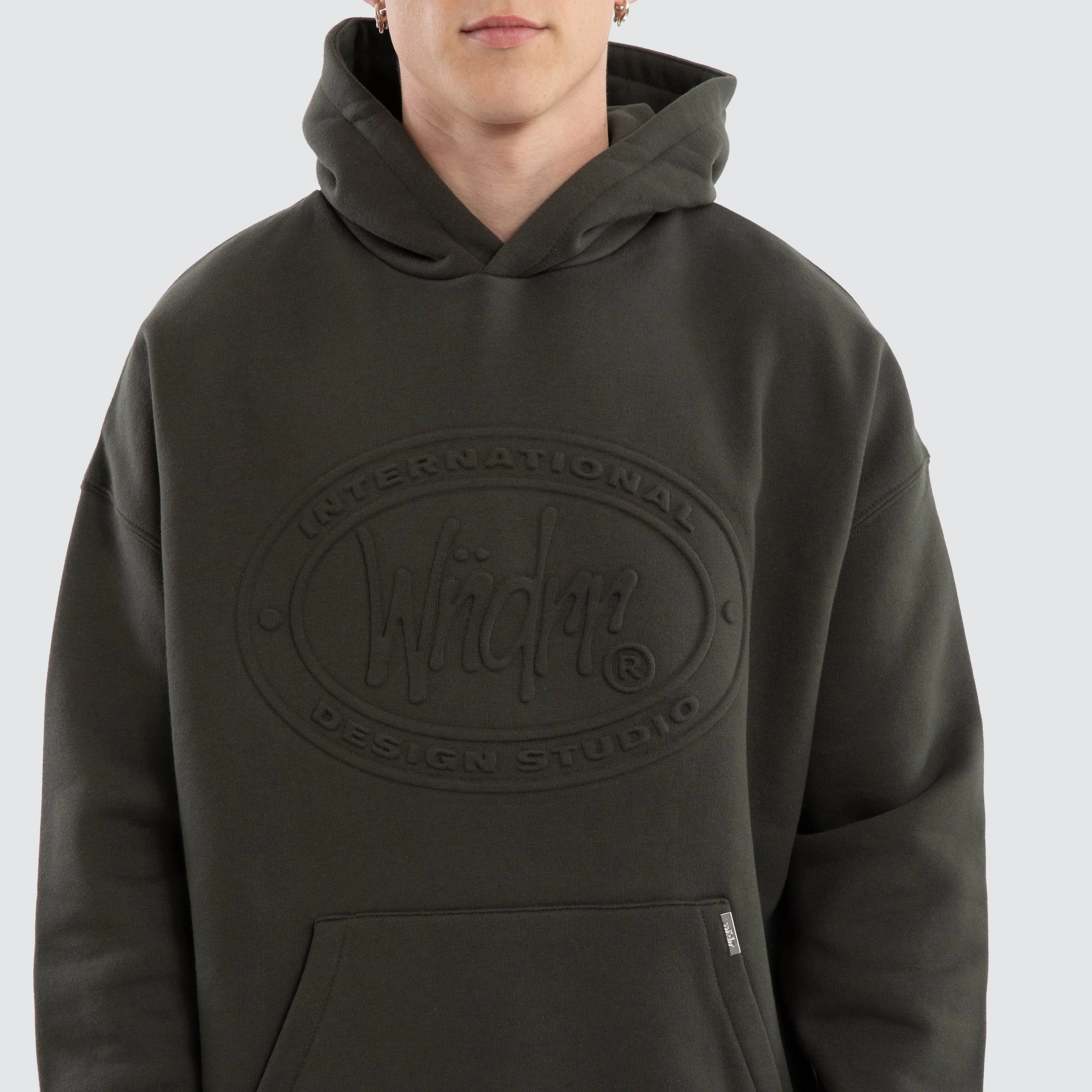 Minted Relaxed Hoodie Ink sold by Neverland product image thumbnail 4