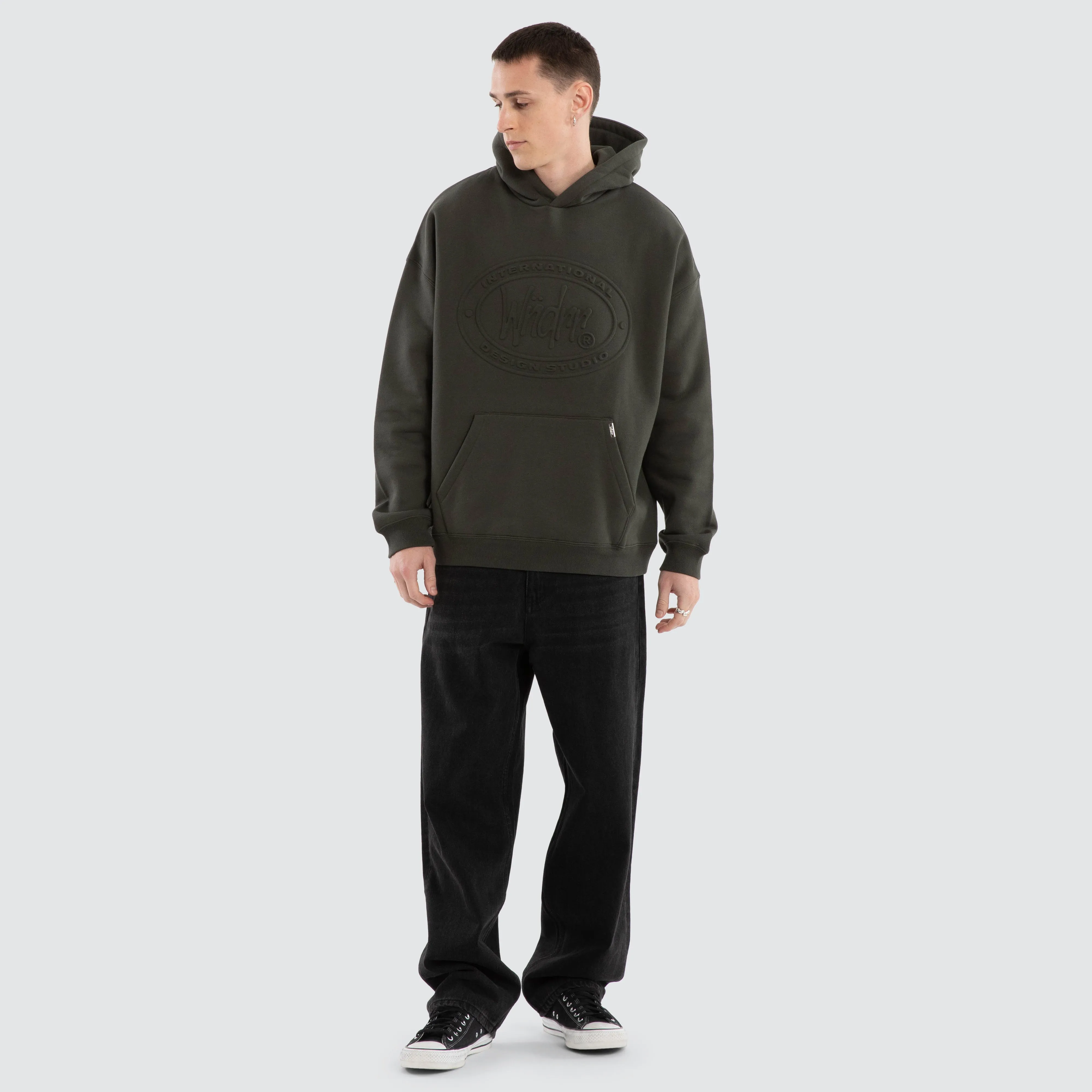 Minted Relaxed Hoodie Ink sold by Neverland product image thumbnail 5