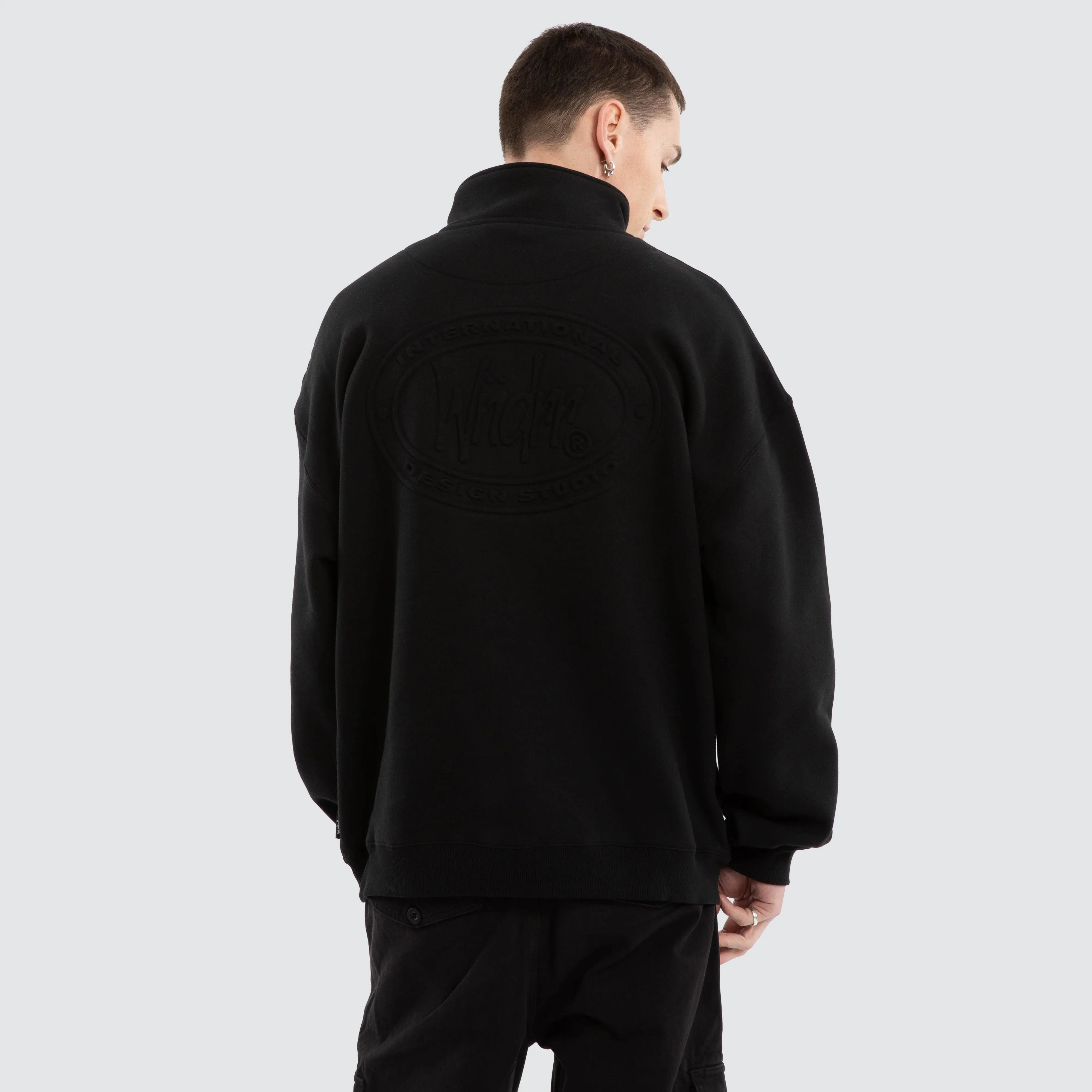 Minted 1/4 Zip Sweat Black sold by Neverland product image thumbnail 5
