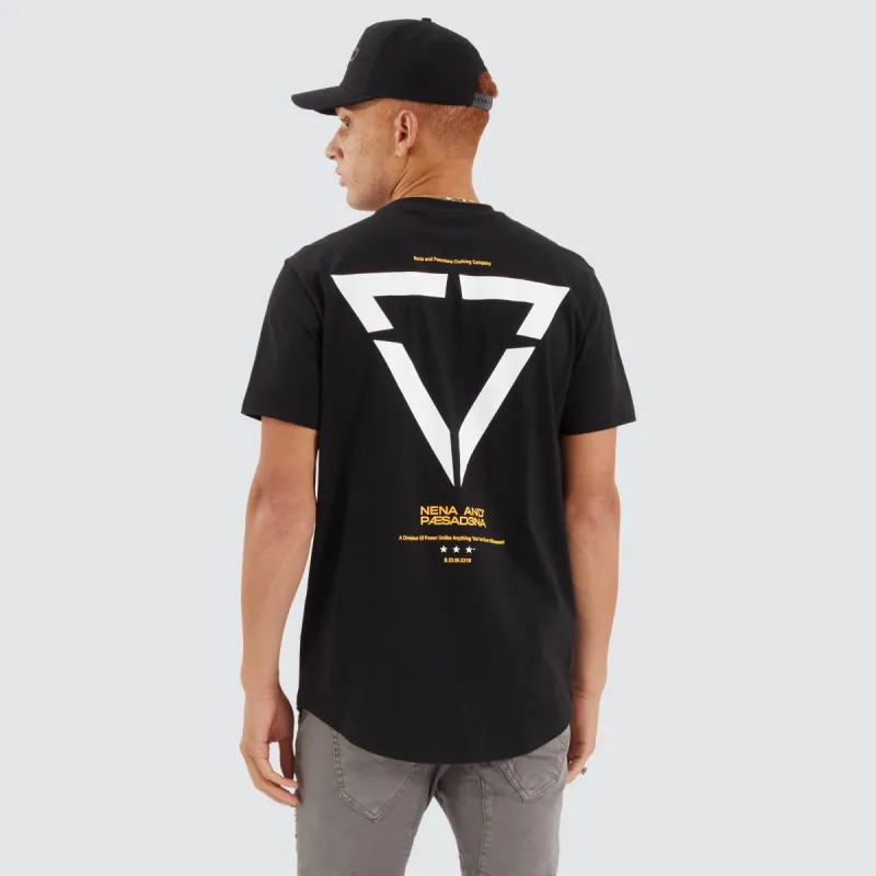 Vector Dual Curved Tee Jet Black sold by Neverland
