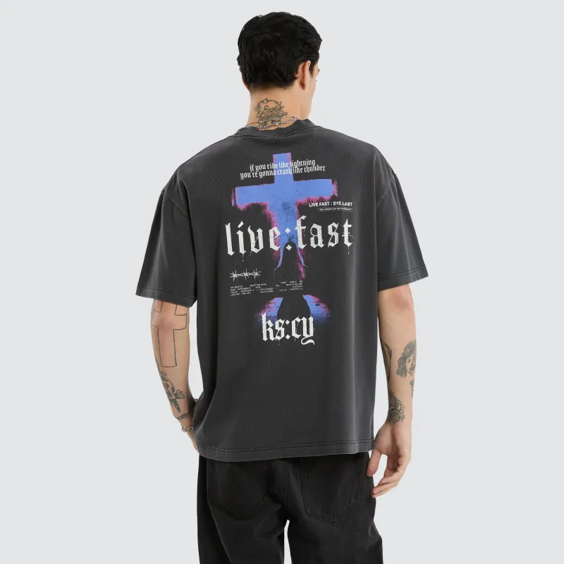 Thunder Street Tee Pigment Black sold by Neverland