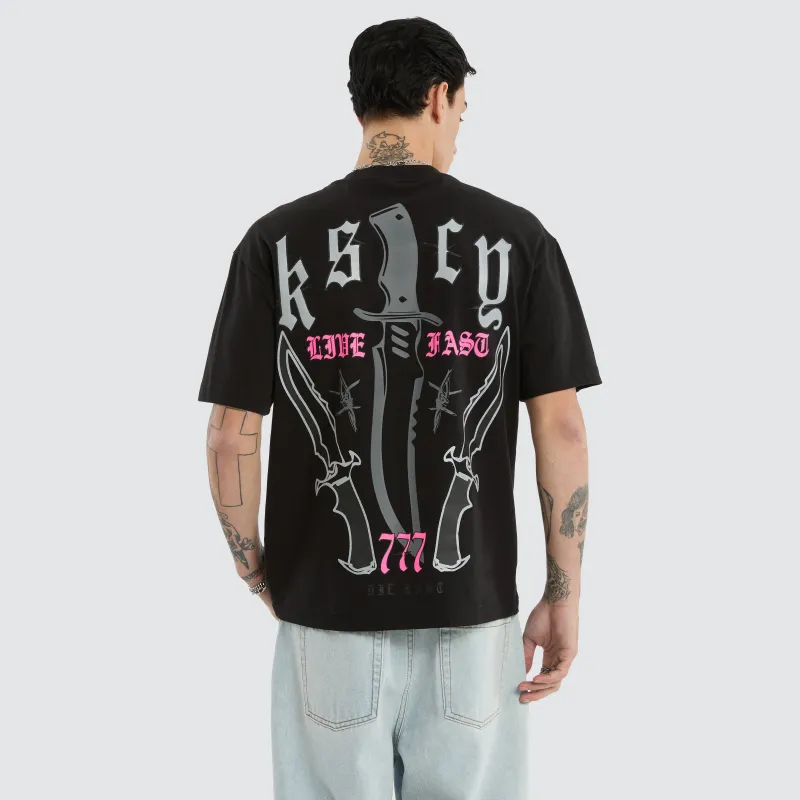 Rambo Street Tee Jet Black sold by Neverland