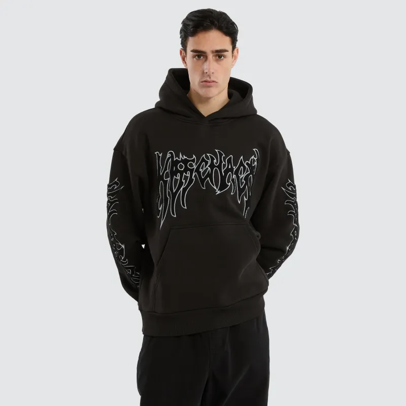 Scyth Relaxed Hoodie Jet Black sold by Neverland