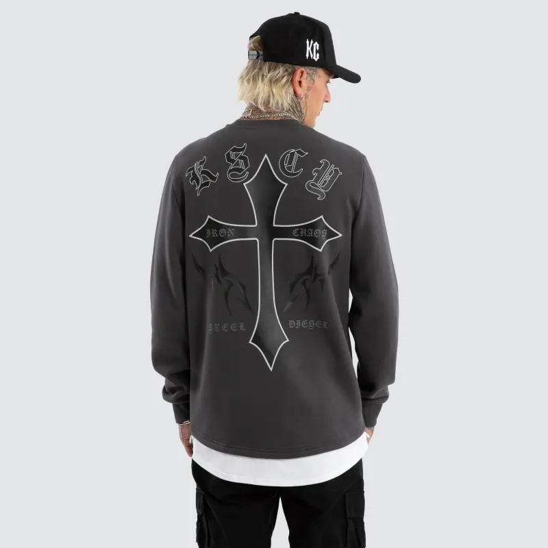 Lithium Layered Sweater Asphalt sold by Neverland