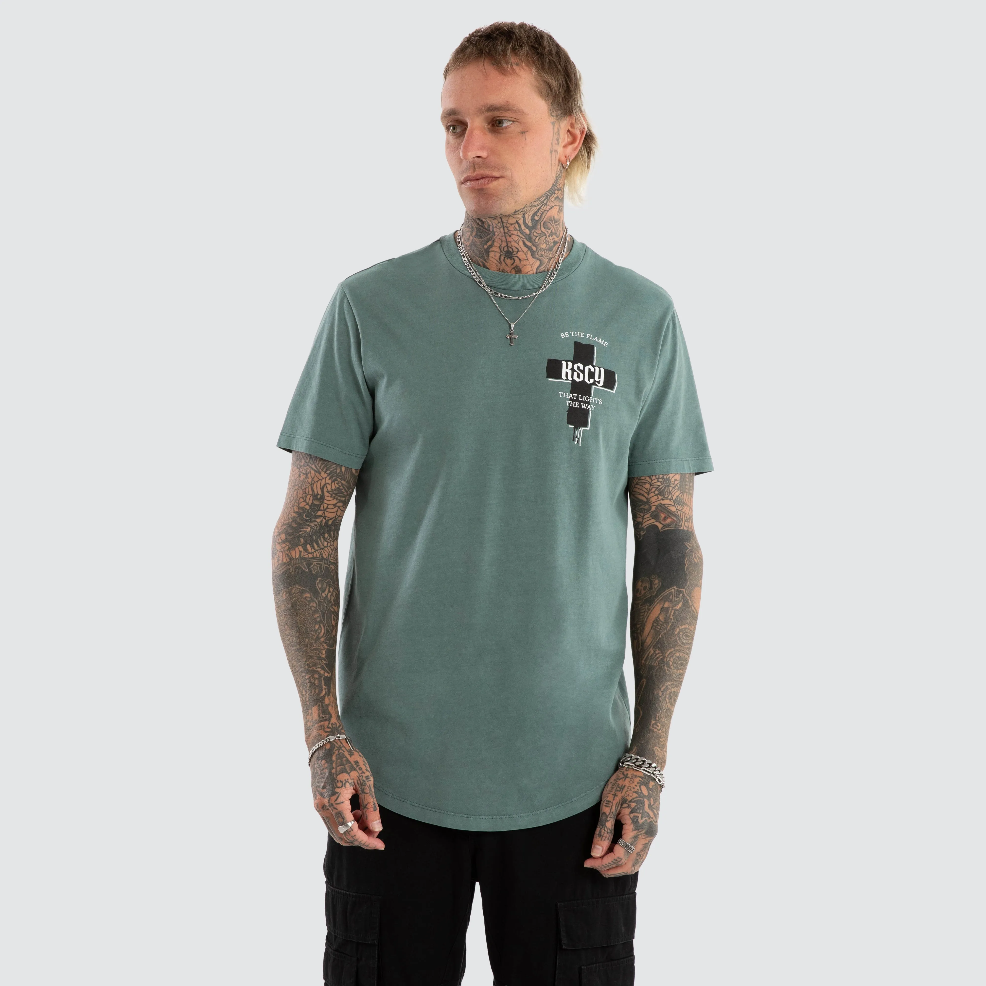 Promise Dual Curved Tee Pigment Goblin Blue sold by Neverland product image thumbnail 3