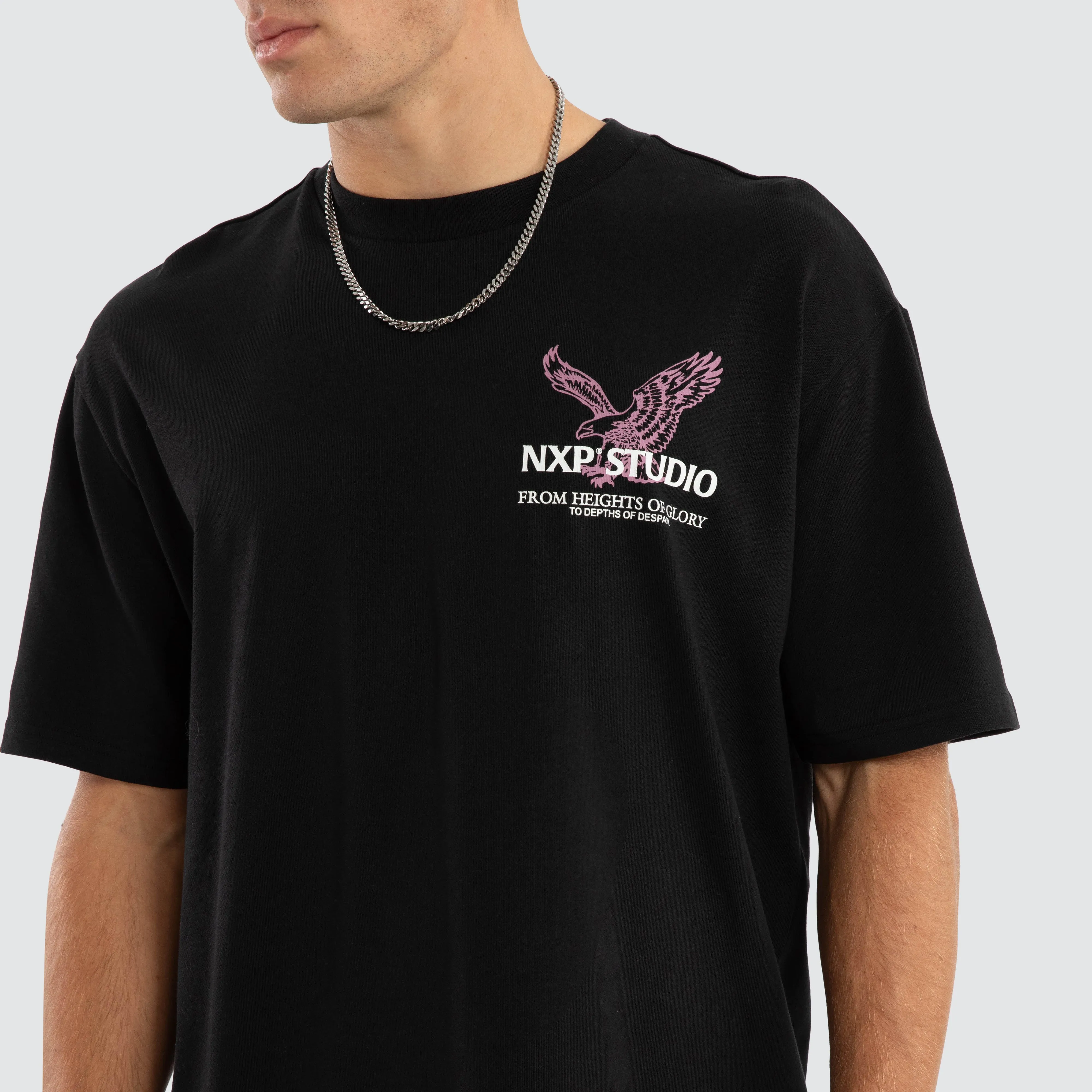 Simulation Box Fit Tee Jet Black sold by Neverland product image thumbnail 5