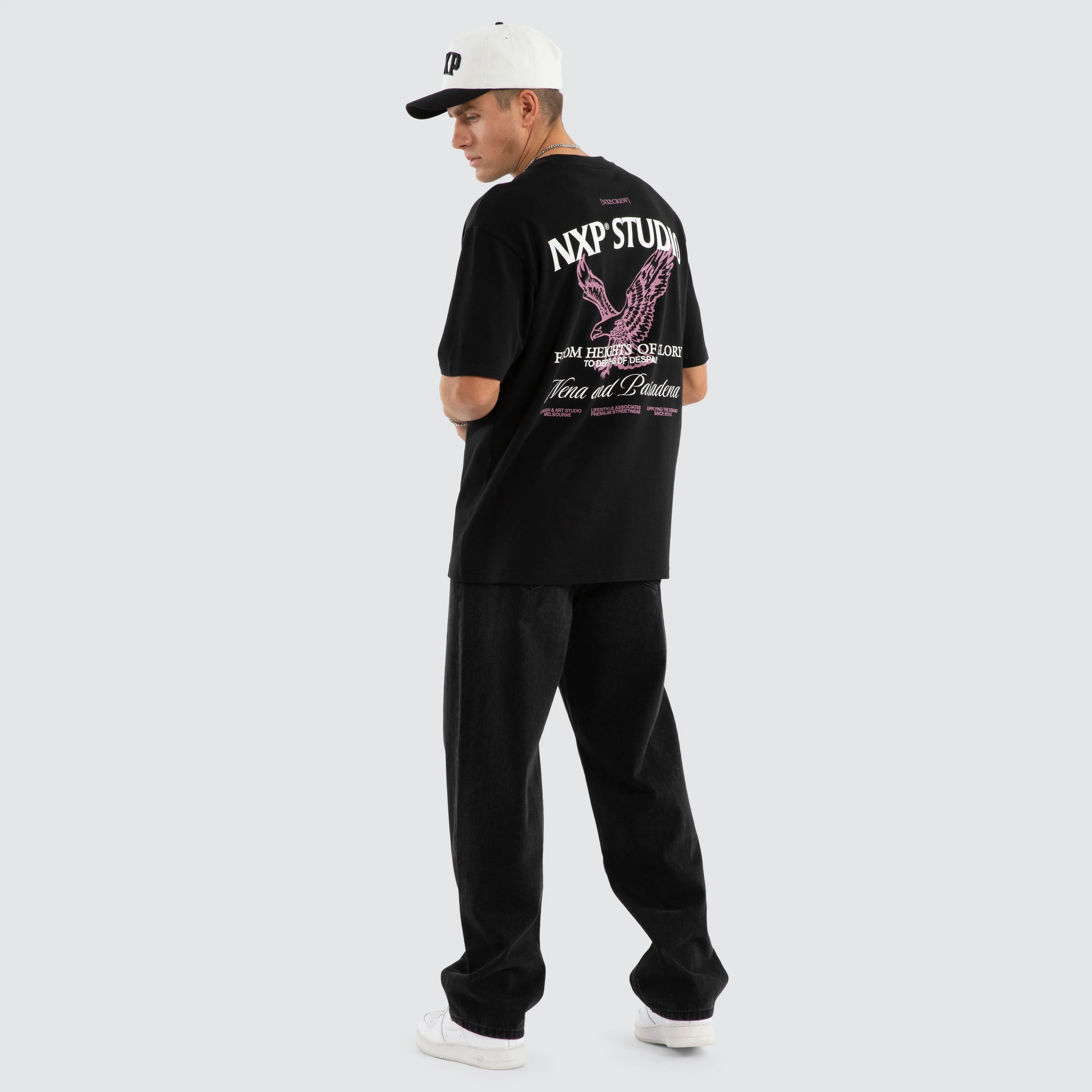 Simulation Box Fit Tee Jet Black sold by Neverland product image thumbnail 4