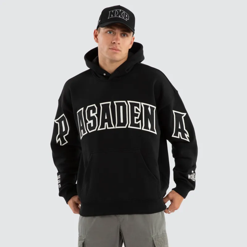 Fence Box Fit Hoodie Jet Black sold by Neverland
