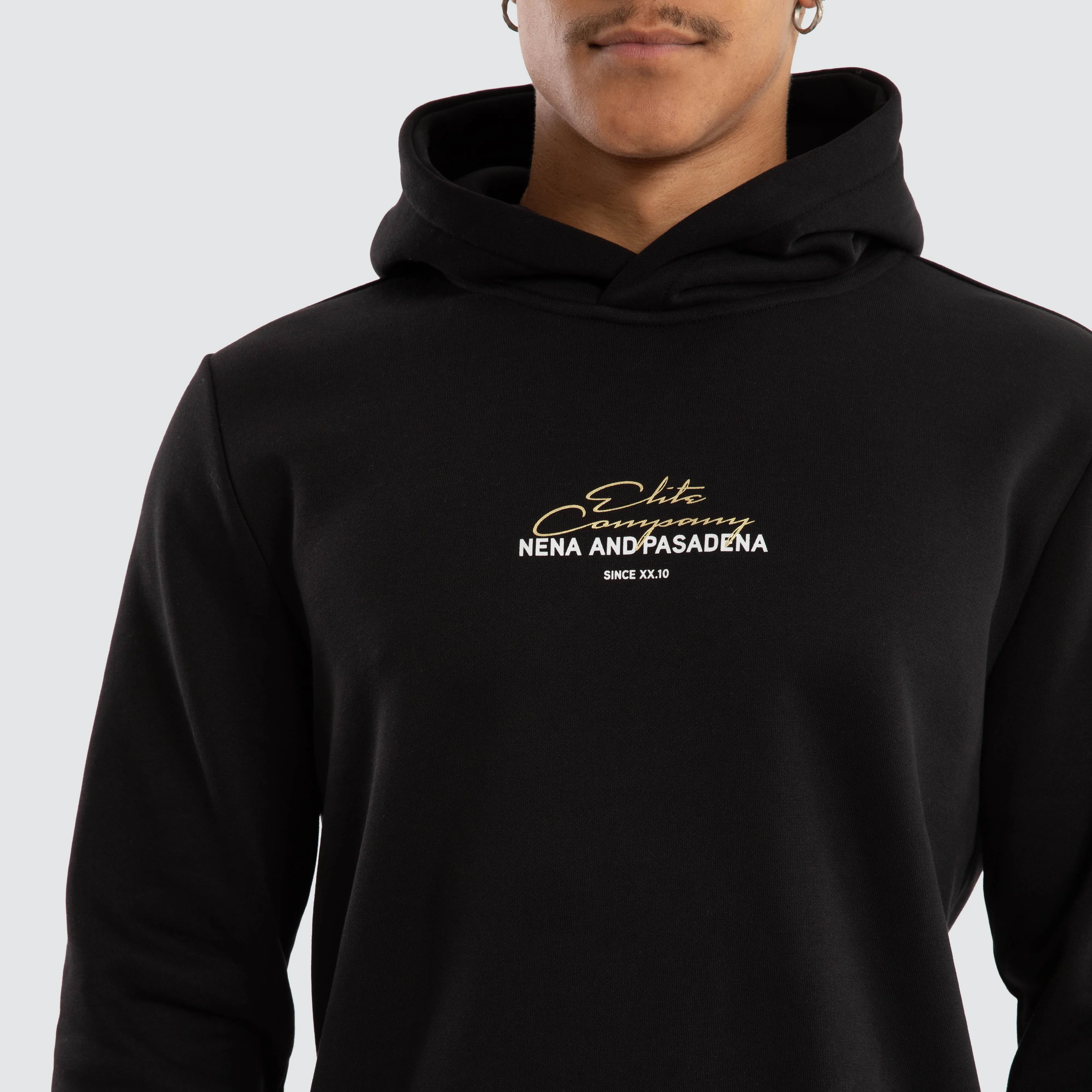 Spine Dual Curved Hoodie Jet Black sold by Neverland product image thumbnail 4