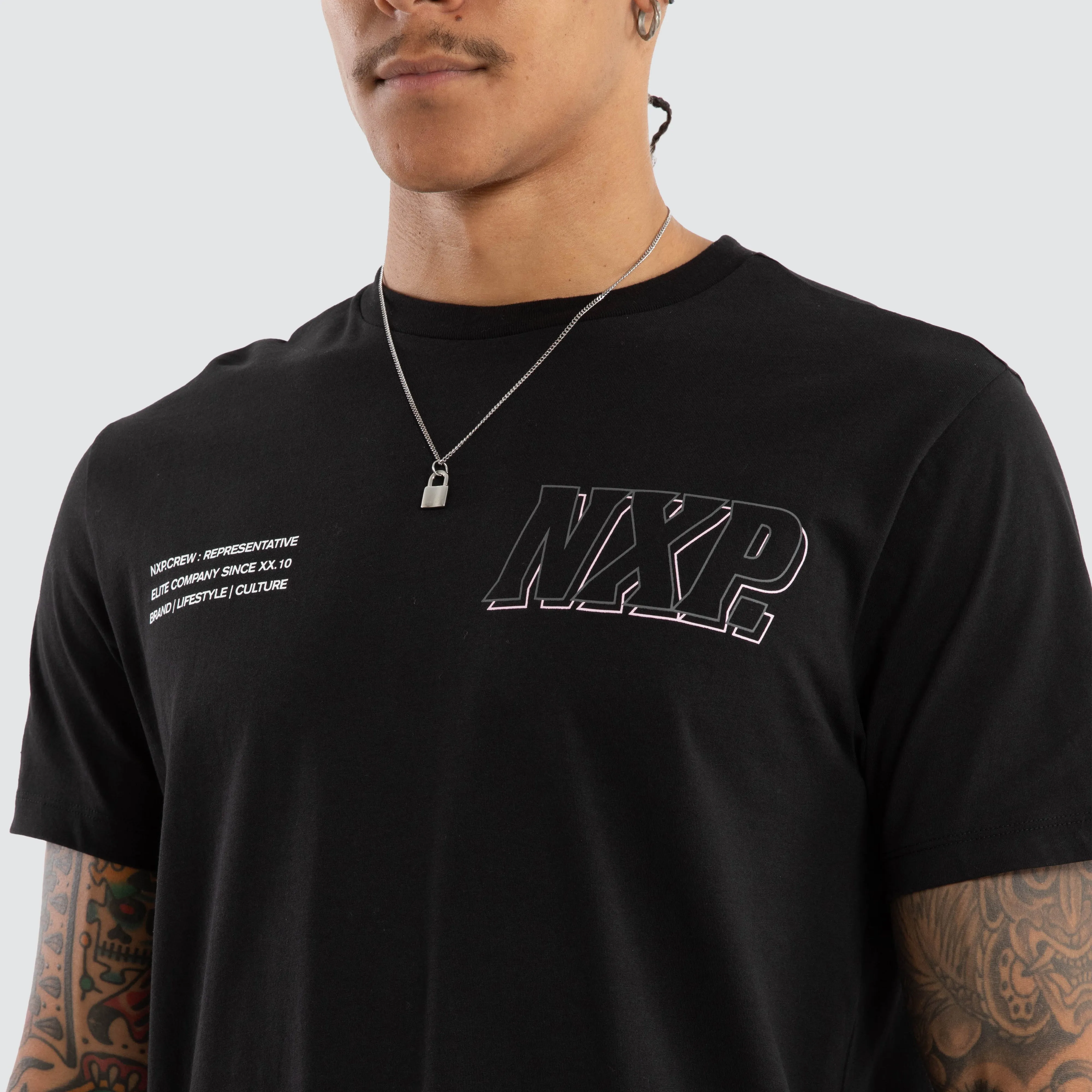 Burns Dual Curved Tee Jet Black sold by Neverland product image thumbnail 3