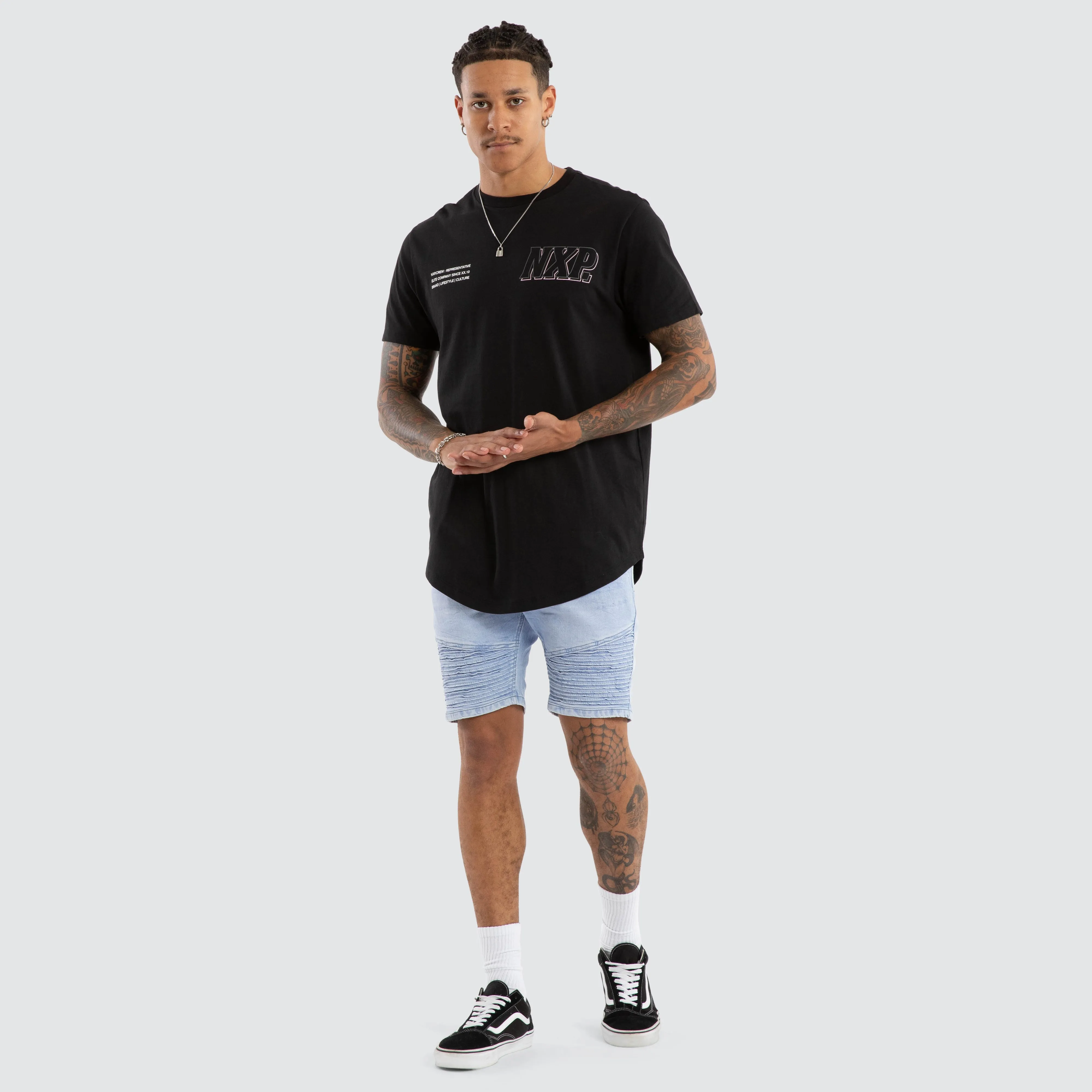 Burns Dual Curved Tee Jet Black sold by Neverland product image thumbnail 5