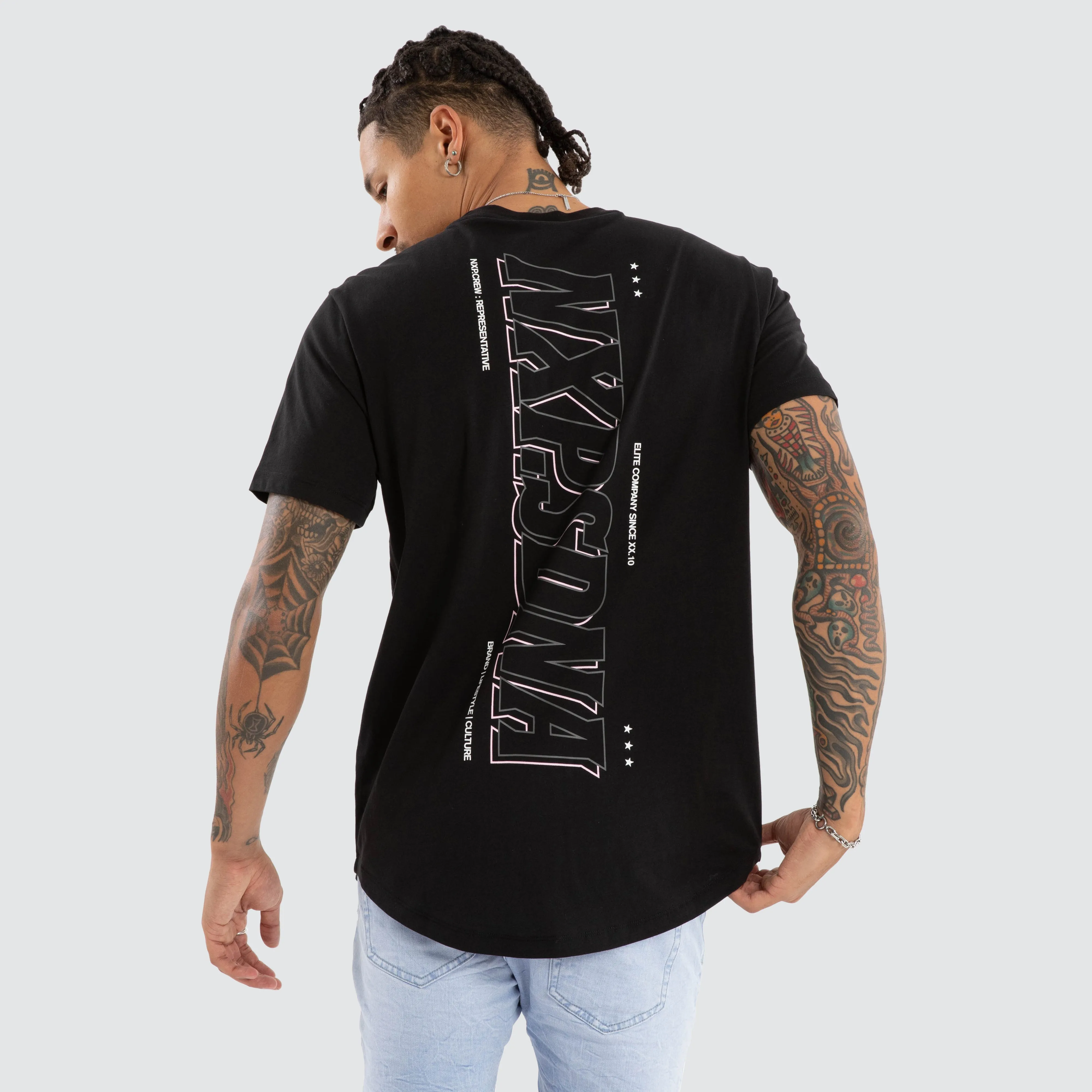 Burns Dual Curved Tee Jet Black sold by Neverland