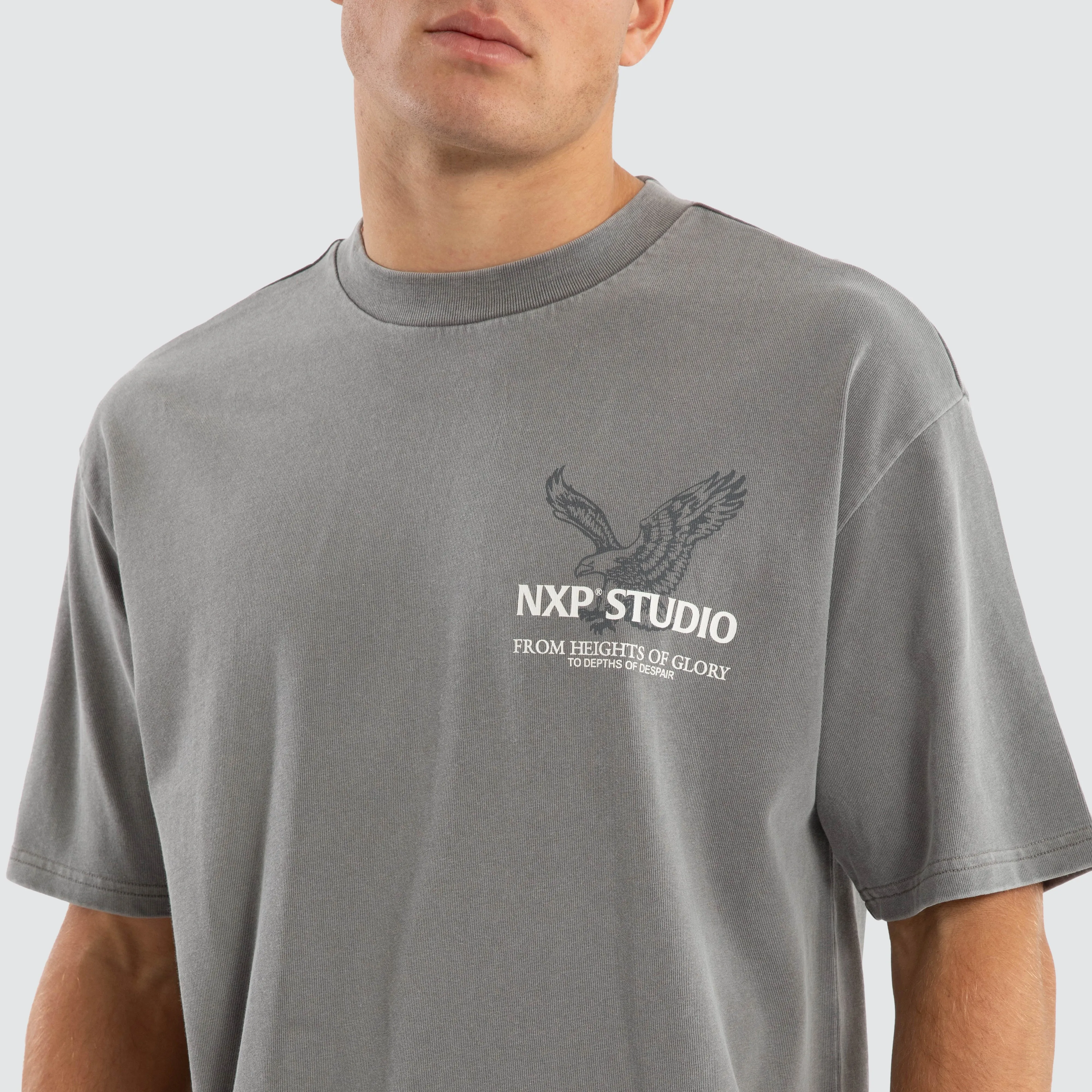 Simulation Box Fit Tee Pigment Frost Grey sold by Neverland product image thumbnail 5