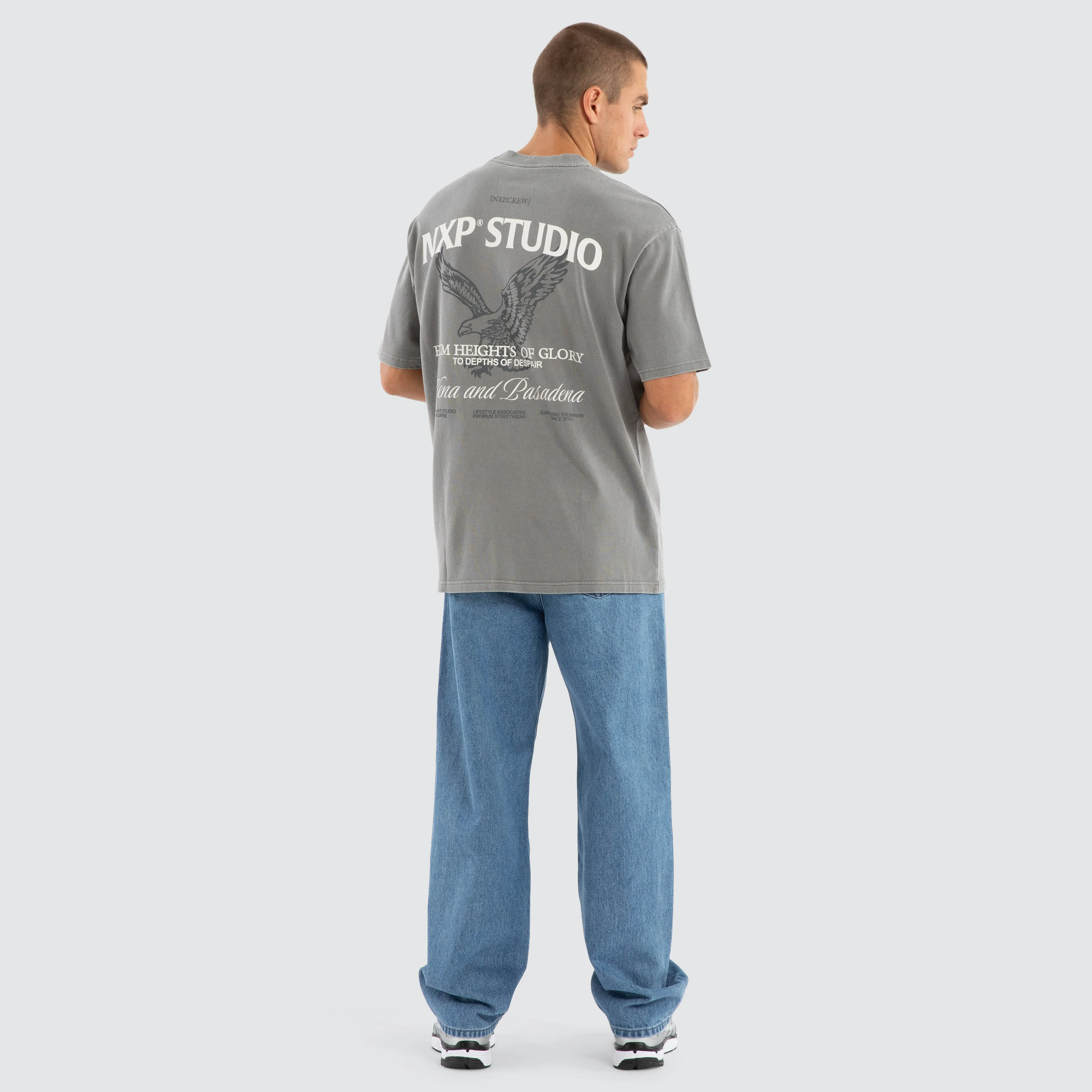 Simulation Box Fit Tee Pigment Frost Grey sold by Neverland product image thumbnail 4