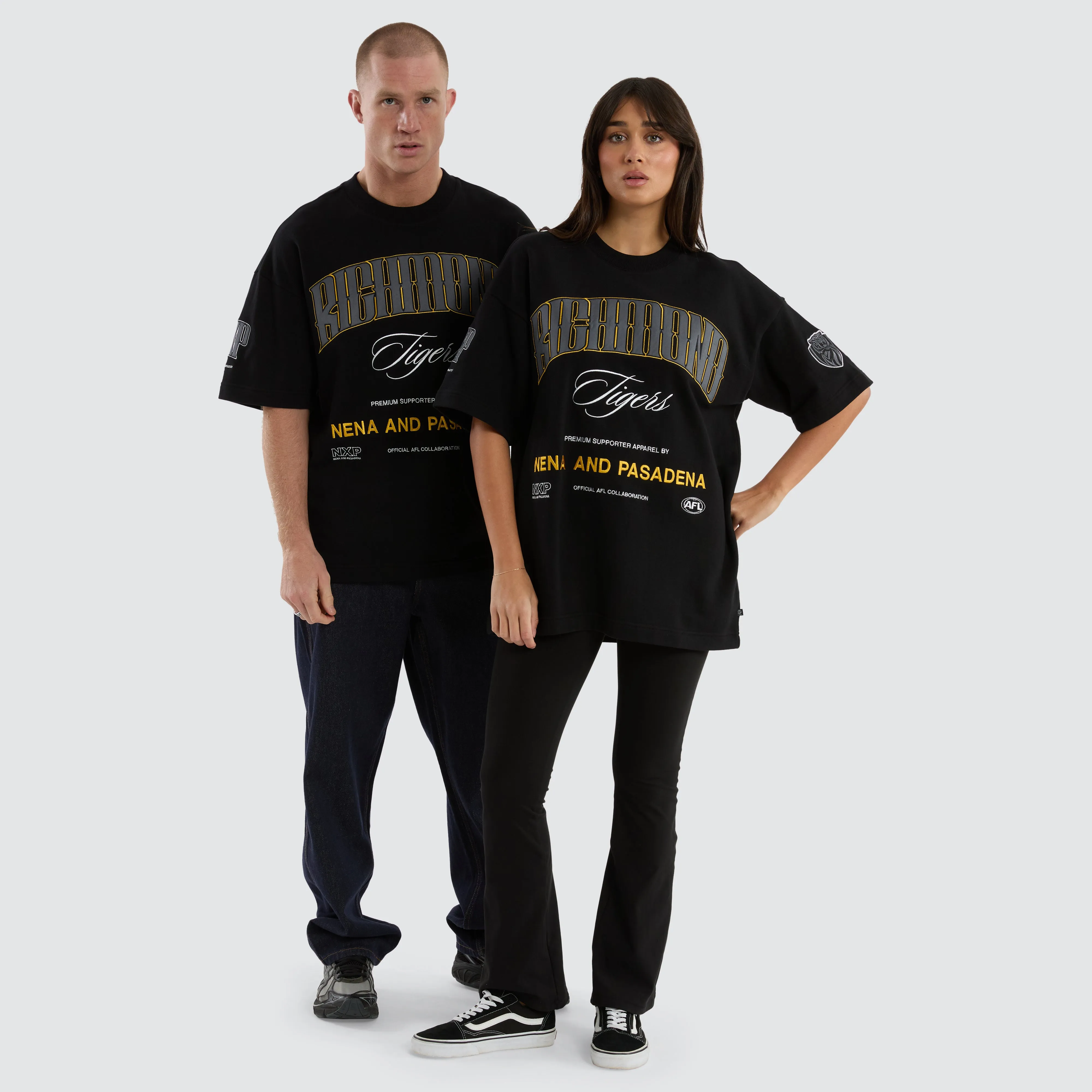 Richmond Tigers AFL Game-On Loopback Tee Jet Black sold by Neverland product image thumbnail 2