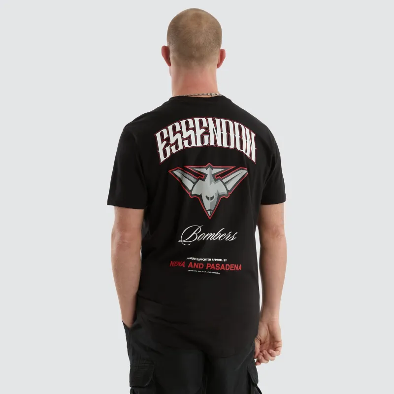 Essendon Bombers AFL Legend Tee Jet Black sold by Neverland