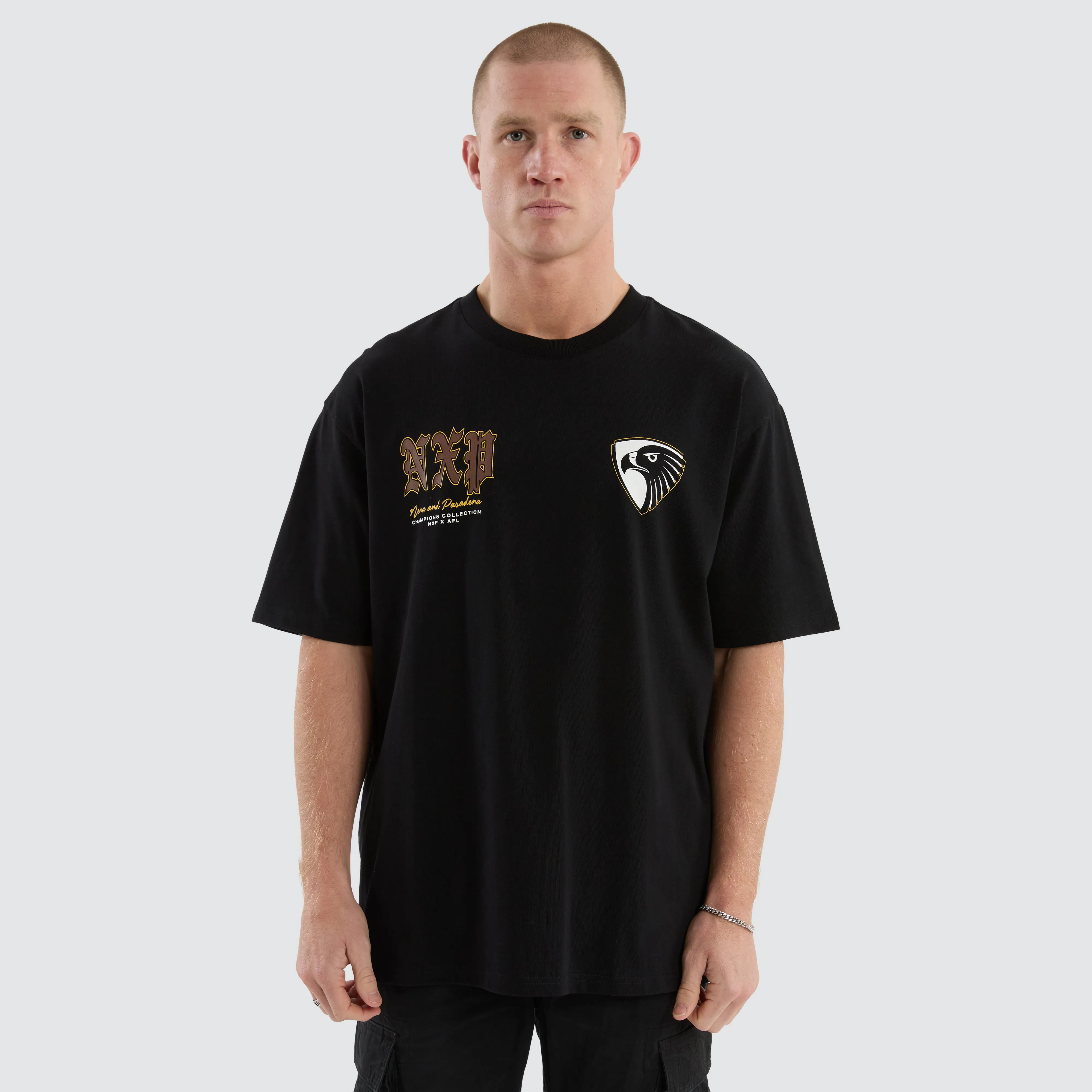 Hawthorn Hawks AFL Fallback Tee Jet Black sold by Neverland product image thumbnail 4