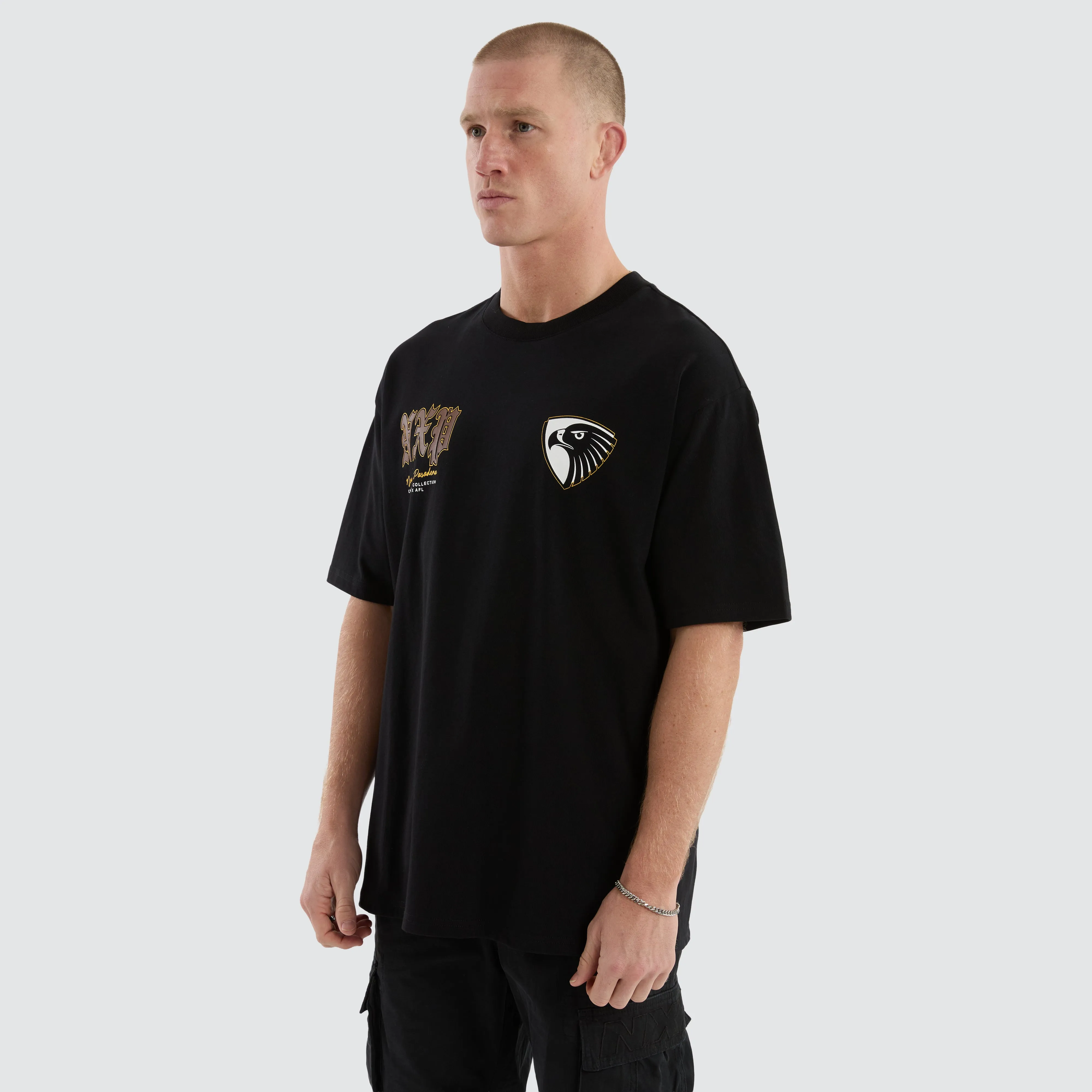 Hawthorn Hawks AFL Fallback Tee Jet Black sold by Neverland product image thumbnail 5