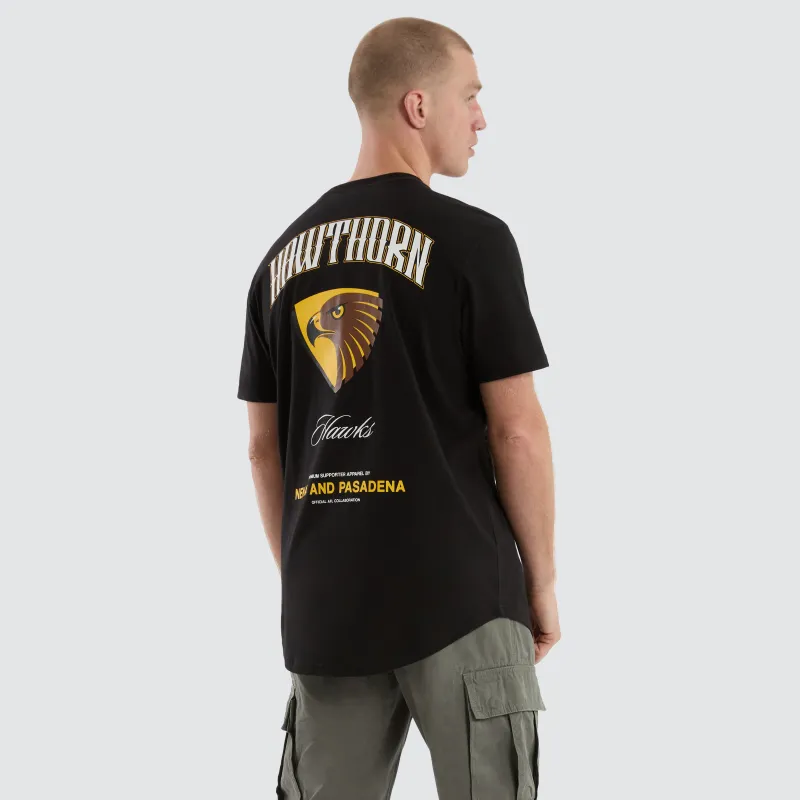 Hawthorn Hawks AFL Legend Tee Jet Black sold by Neverland