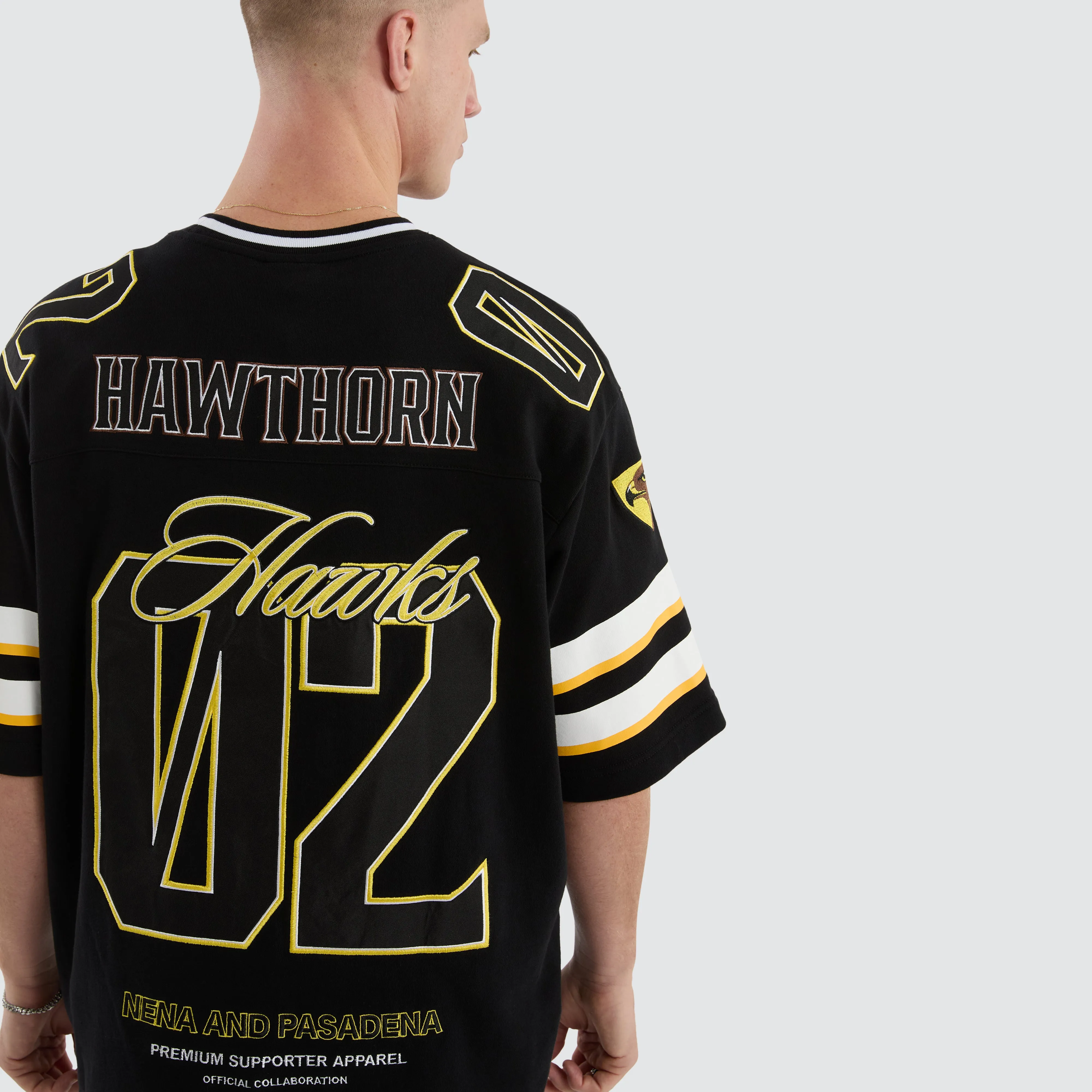 Hawthorn Hawks AFL League Loopback Tee Jet Black sold by Neverland product image thumbnail 3