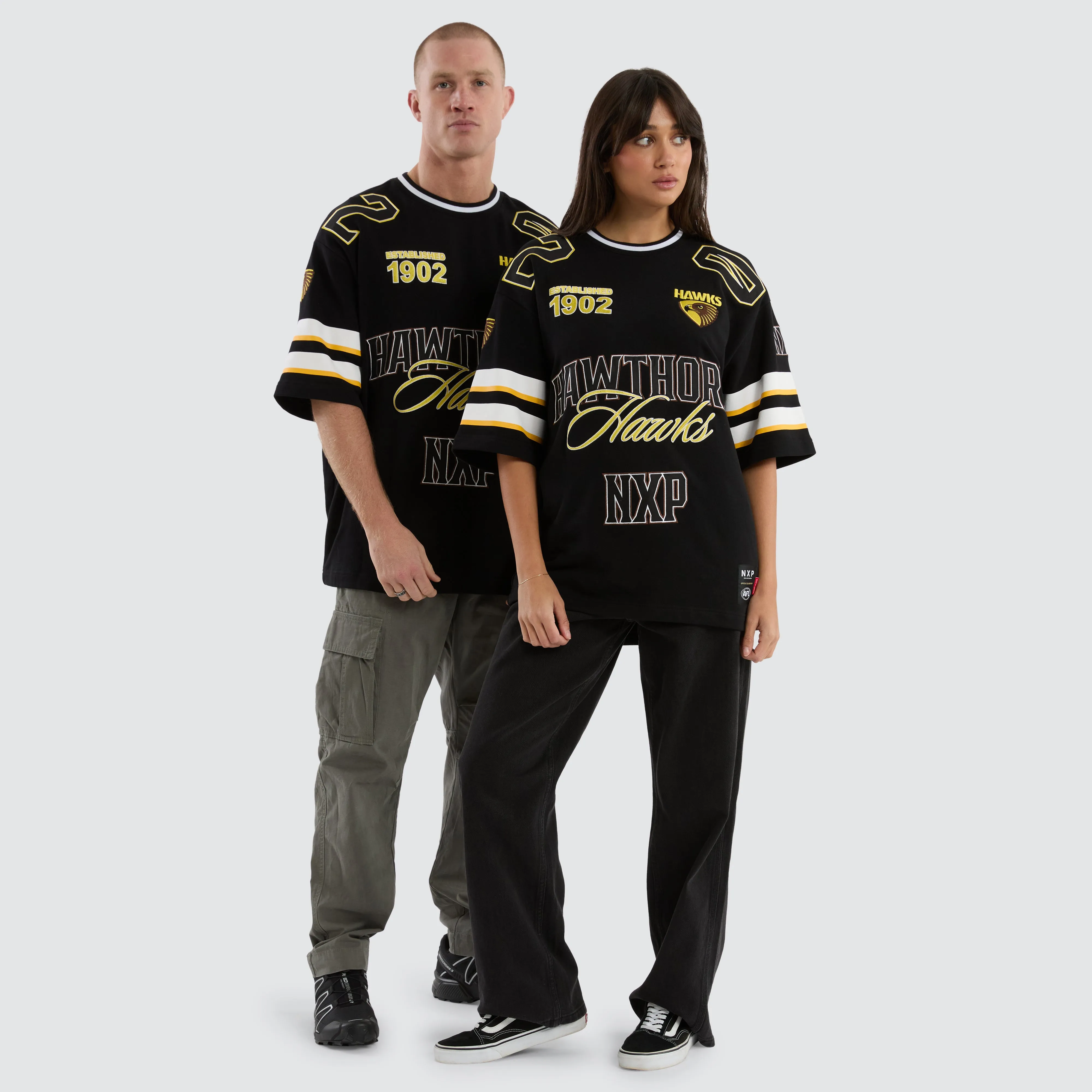 Hawthorn Hawks AFL League Loopback Tee Jet Black sold by Neverland product image thumbnail 2