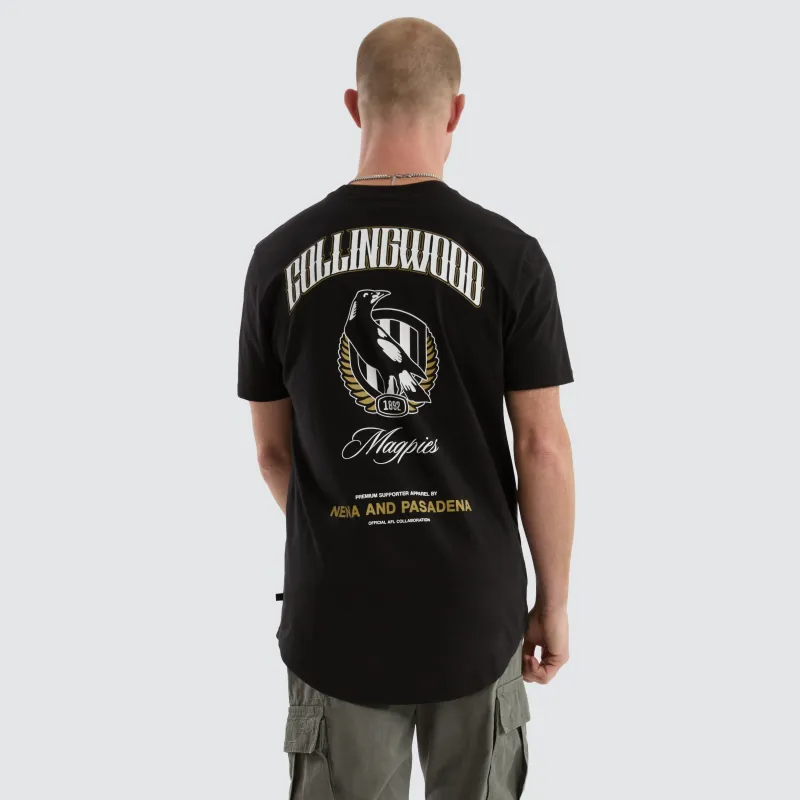 Collingwood Magpies AFL Legend Tee Jet Black sold by Neverland