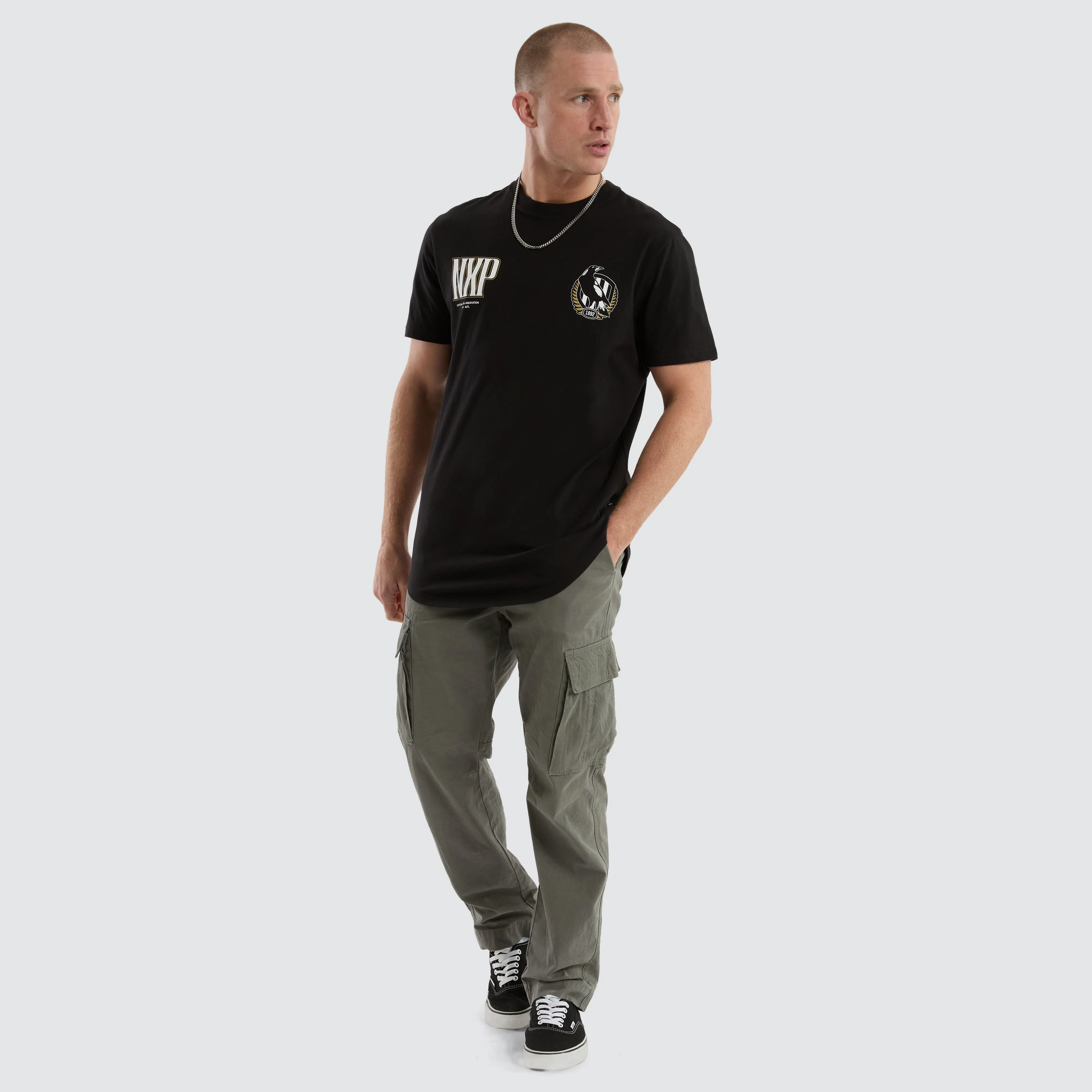 Collingwood Magpies AFL Legend Tee Jet Black sold by Neverland product image thumbnail 4