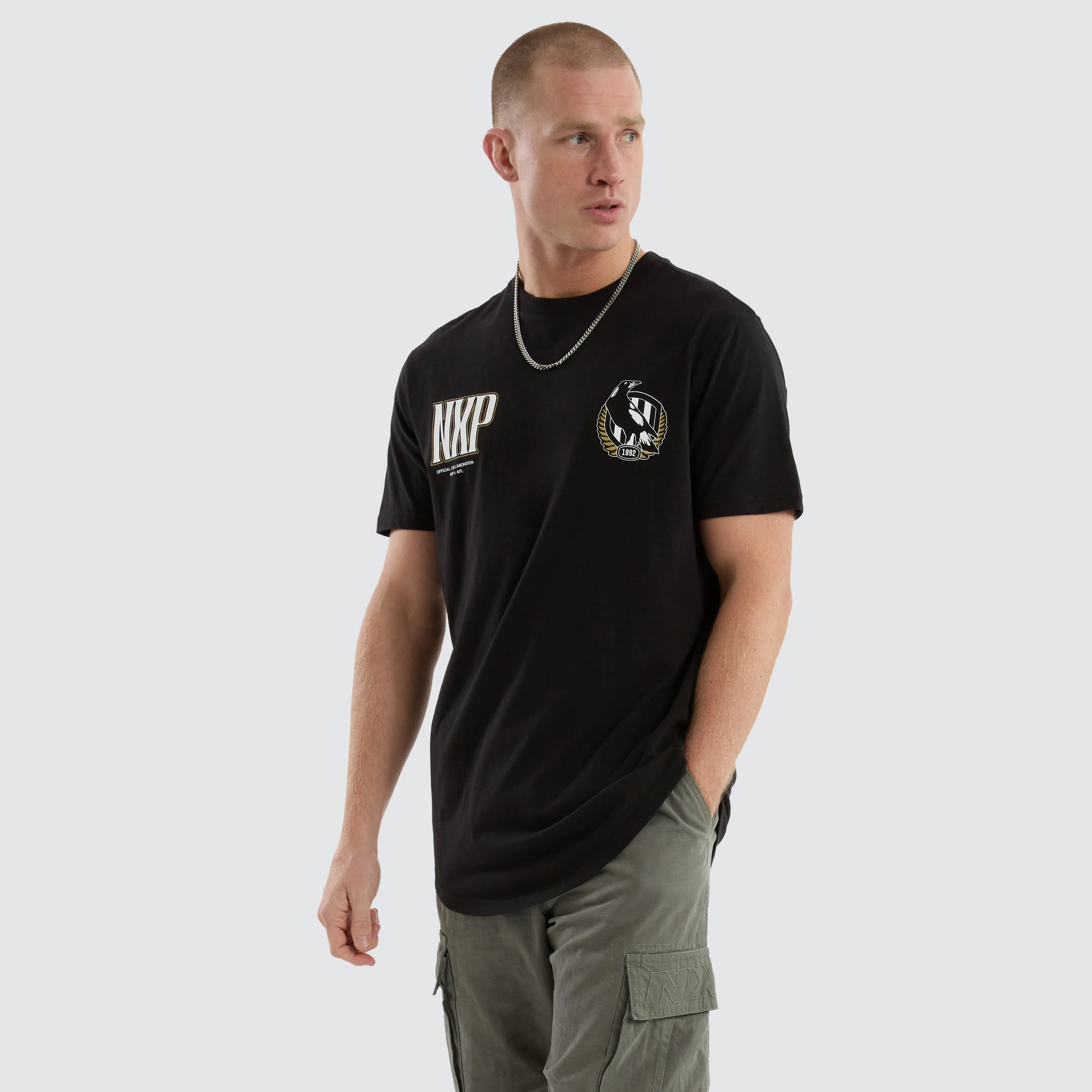Collingwood Magpies AFL Legend Tee Jet Black sold by Neverland product image thumbnail 2
