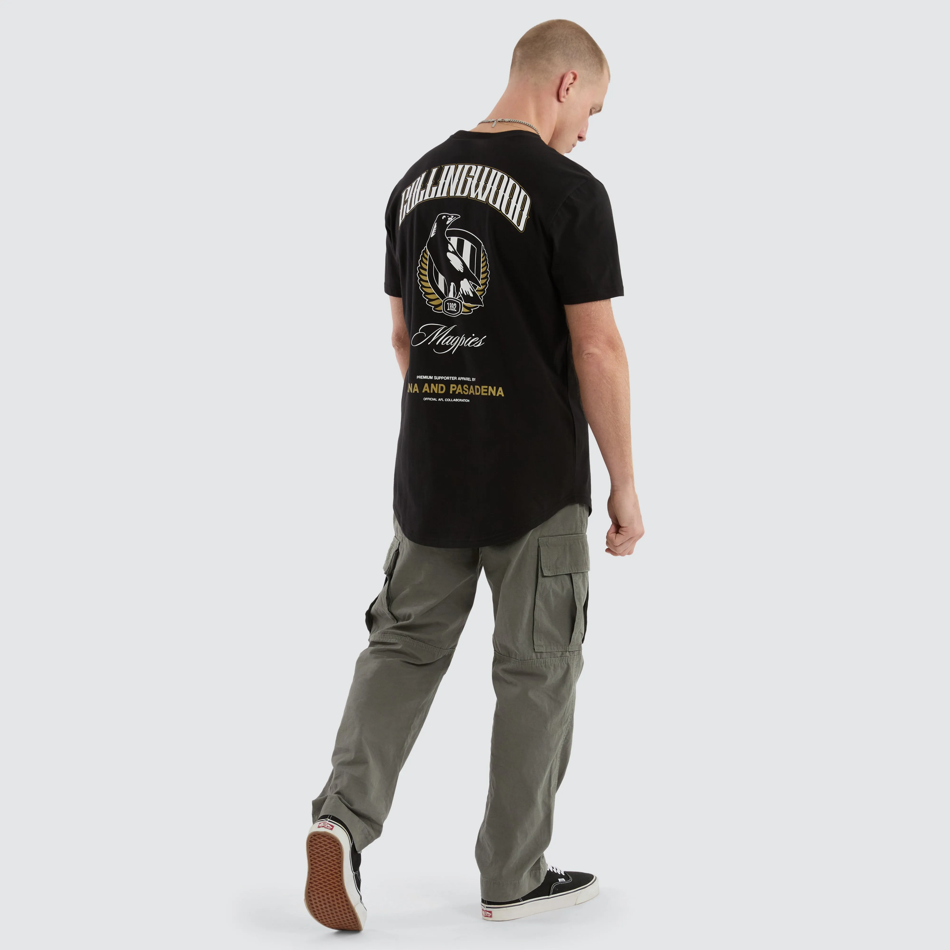 Collingwood Magpies AFL Legend Tee Jet Black sold by Neverland product image thumbnail 5