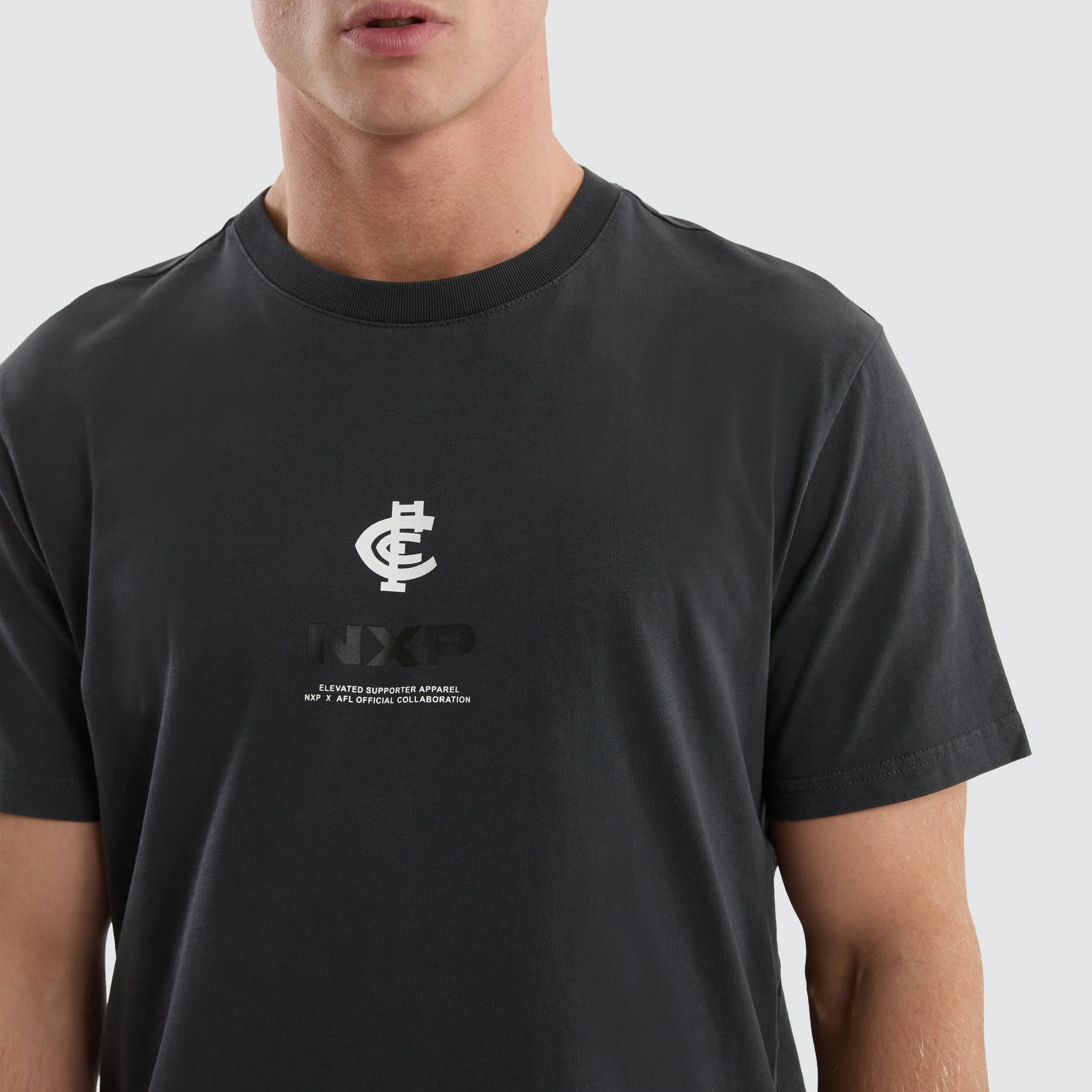 Carlton Blues AFL Resident Tee Pigment Asphalt sold by Neverland product image thumbnail 3