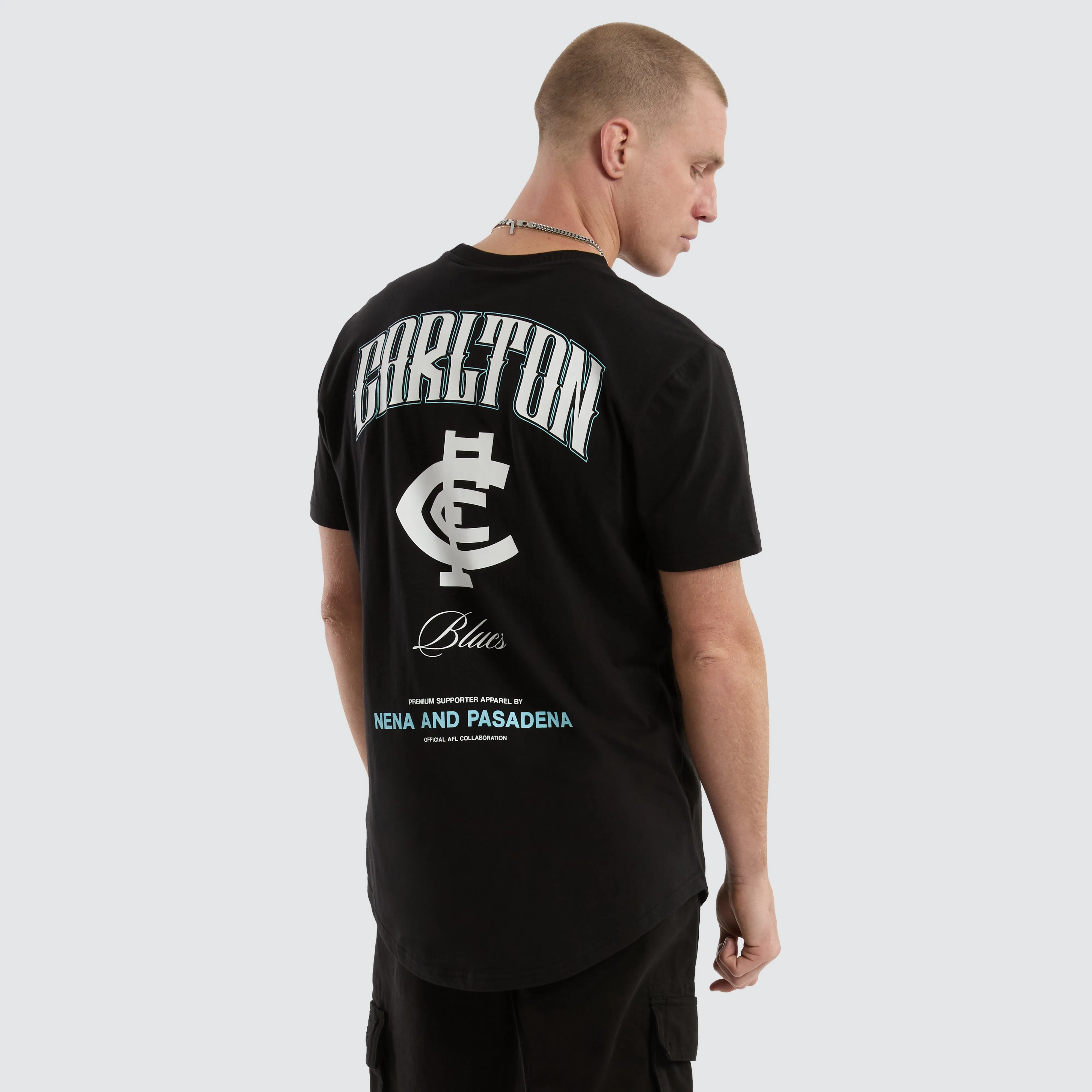 Carlton Blues AFL Legend Tee Jet Black sold by Neverland