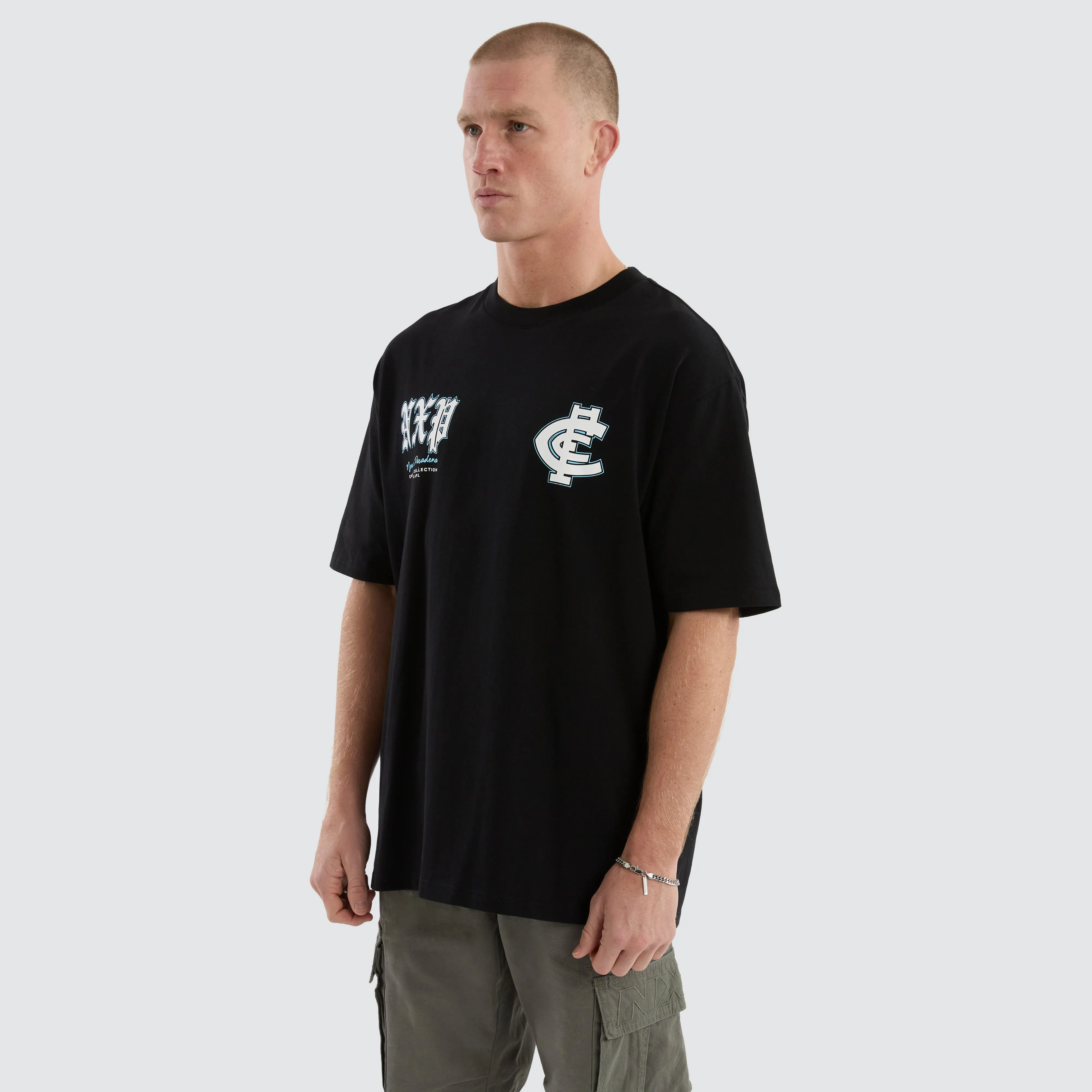 Carlton Blues AFL Fallback Tee Jet Black sold by Neverland product image thumbnail 5